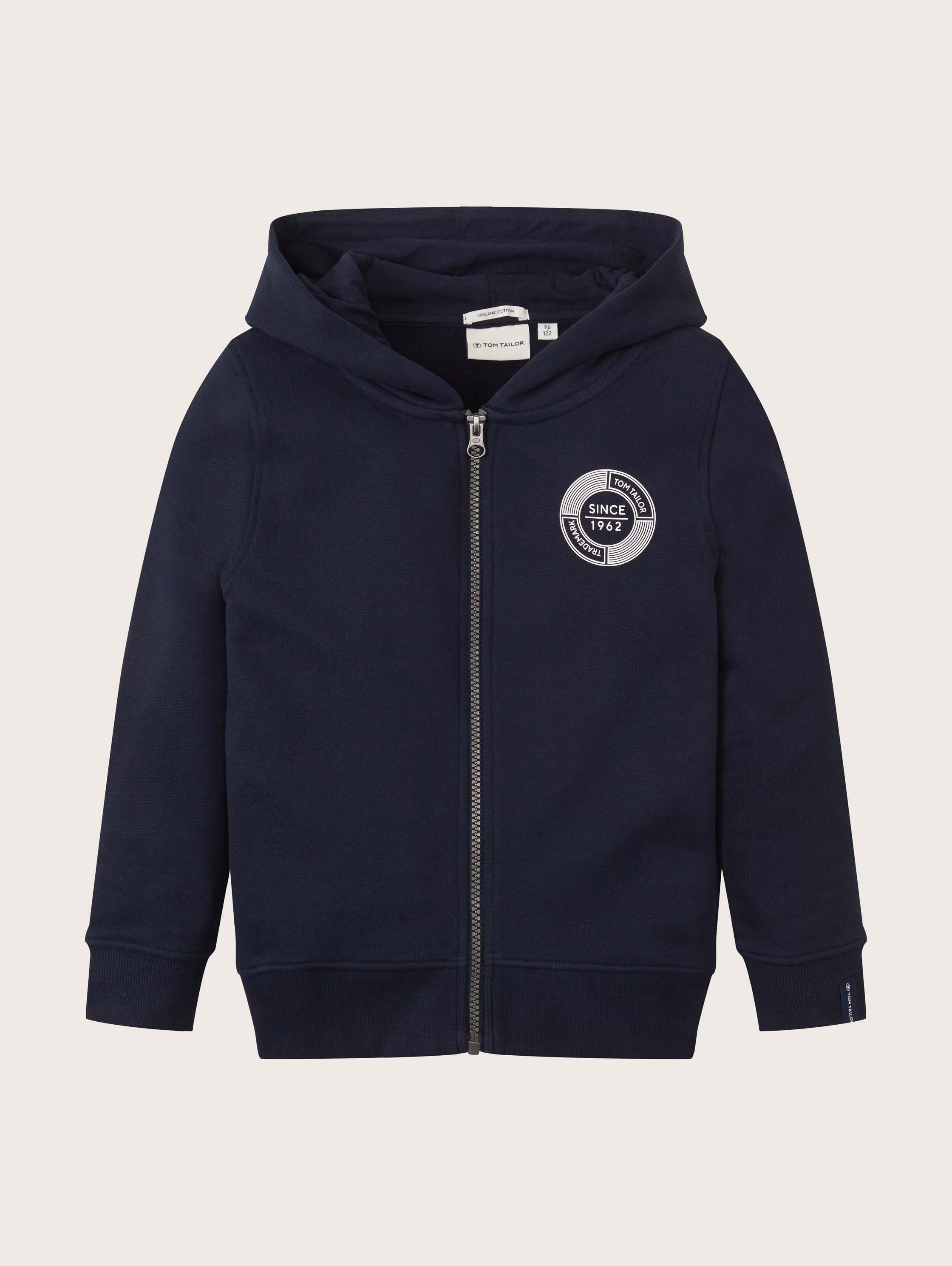 Kapuzen Hoodie mit Logoprint von Mini Boys, sky captain blue
