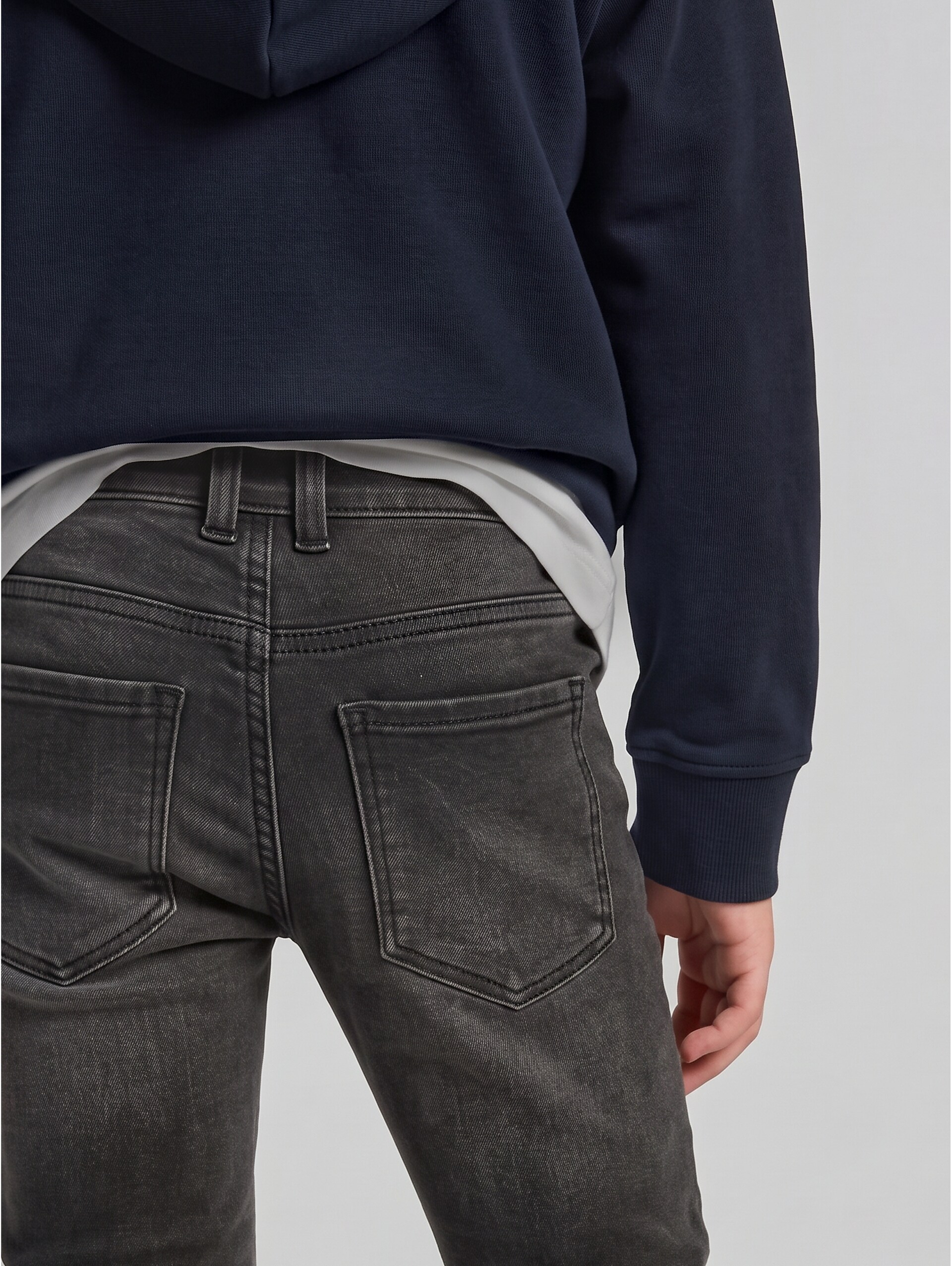 MATT SKINNY-jeans - clean mid stone black denim