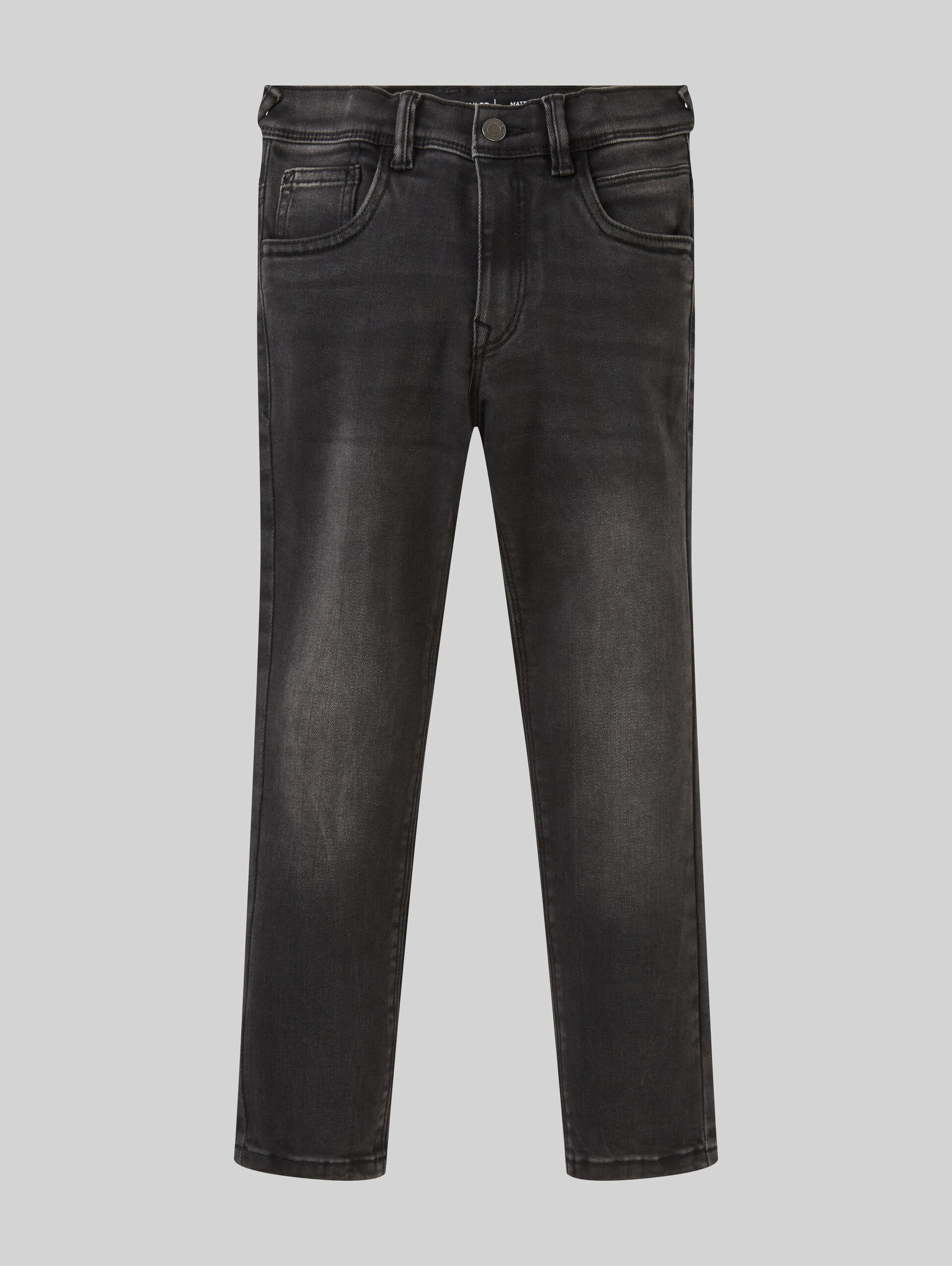 Jeans Matt légèrement délavé - clean mid stone black denim - Vue de face du produit