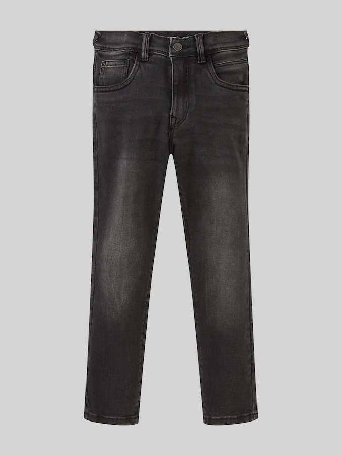 Matt Jeans von Mini Boys, clean mid stone black denim