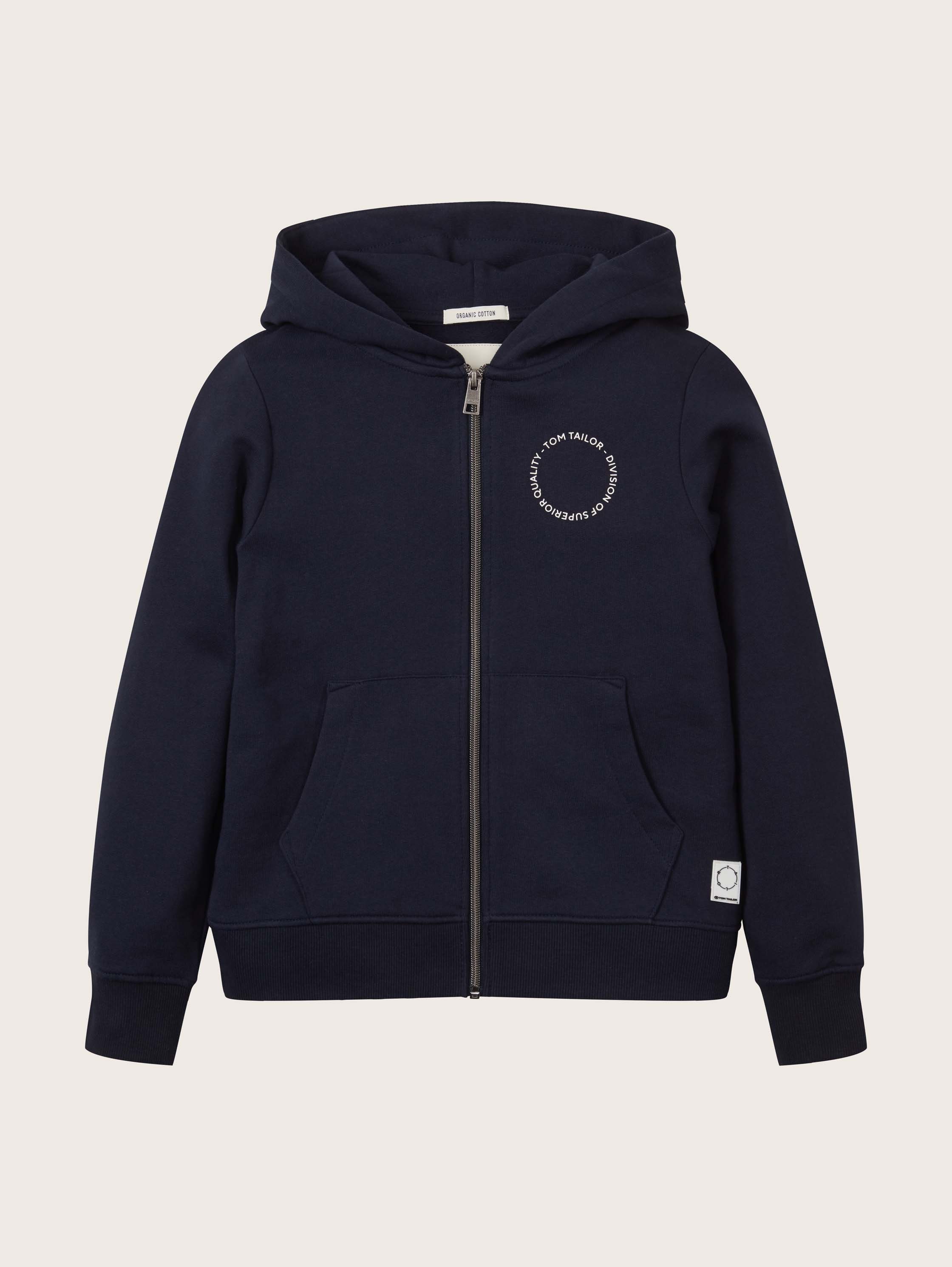 Hoodie Sweatjacke mit Print von Teen Boys, sky captain blue