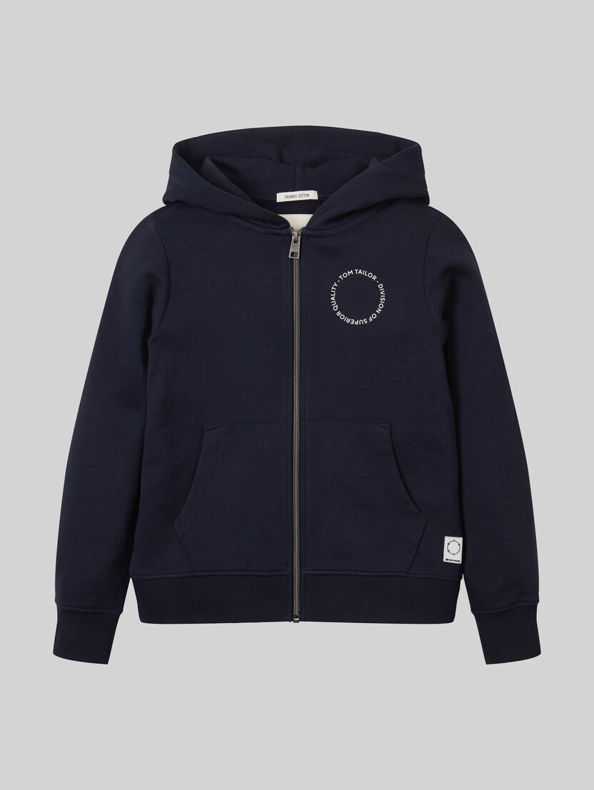 Sweat à capuche avec imprimé par Teen Boys, sky captain blue