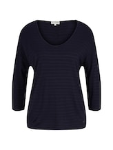 Geselecteerd, Shirt met 3/4 mouw door Tom Tailor, blauw
