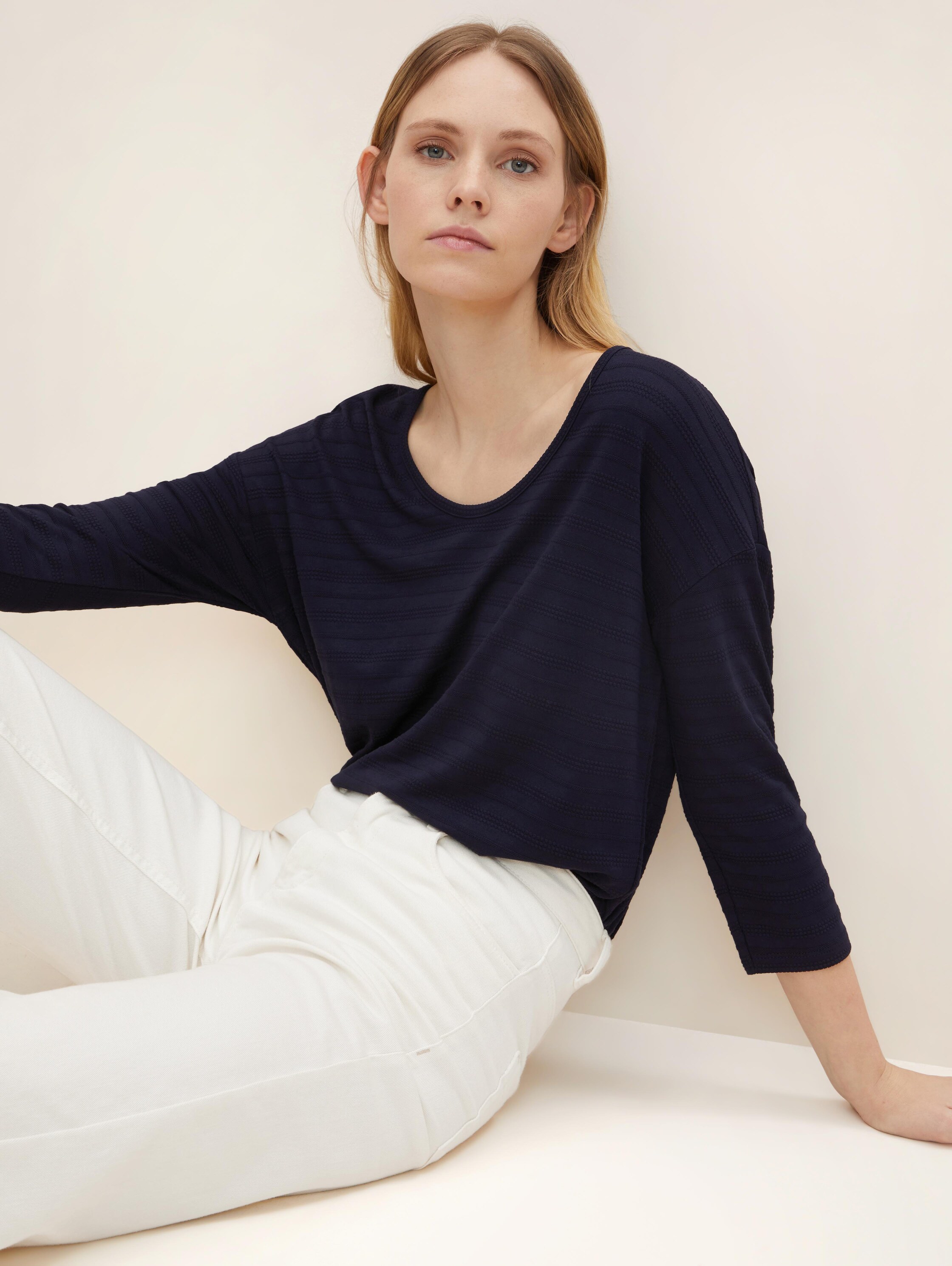 3/4 Arm Shirt - blau - 
