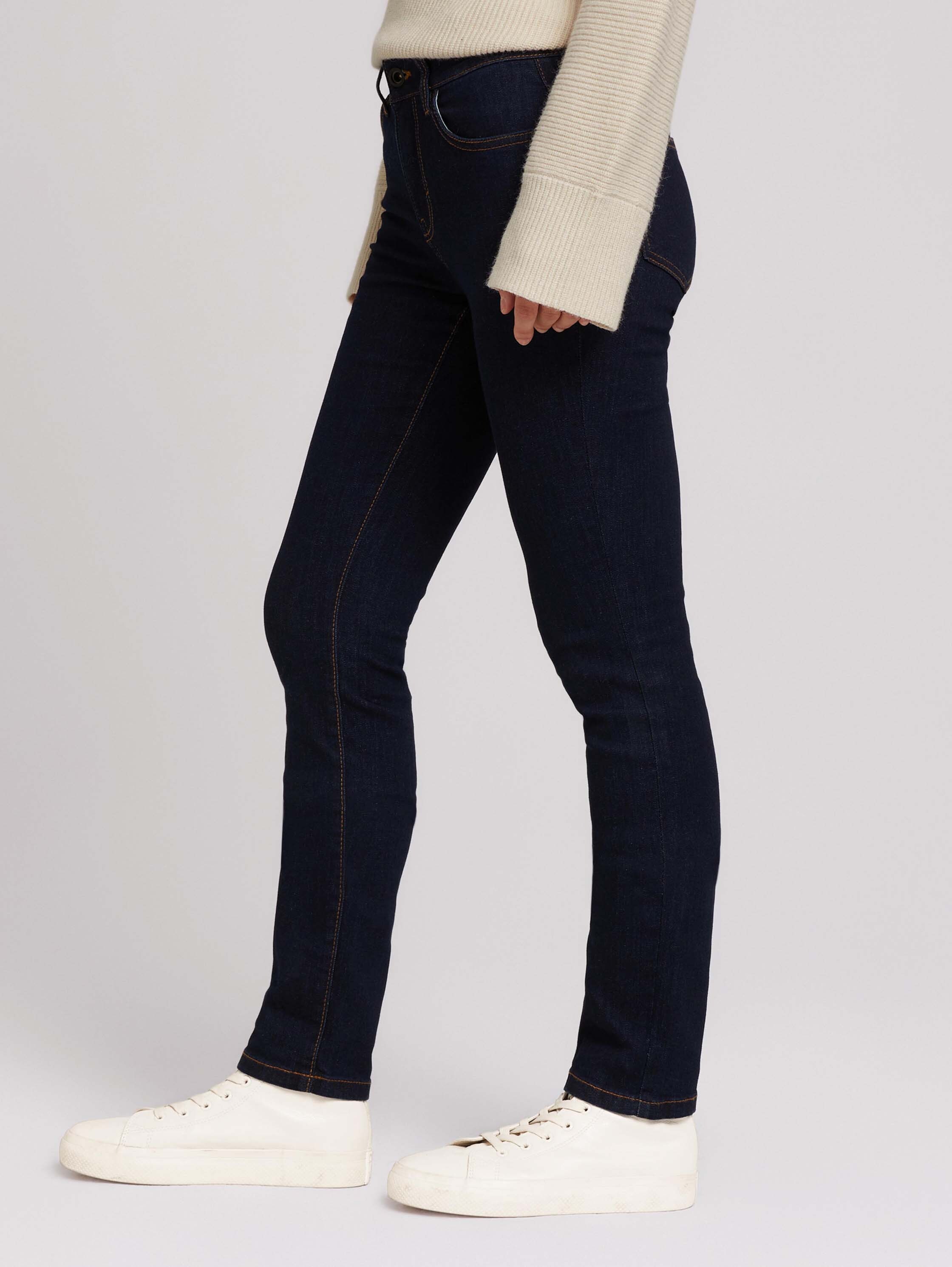 Alexa Slim Jeans - Clean Rinsed Blue Denim
