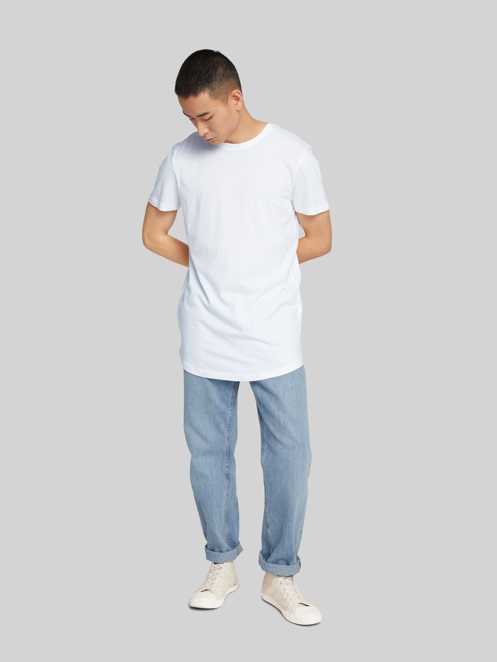 T-Shirts im Doppelpack - White - Model-Vorderansicht