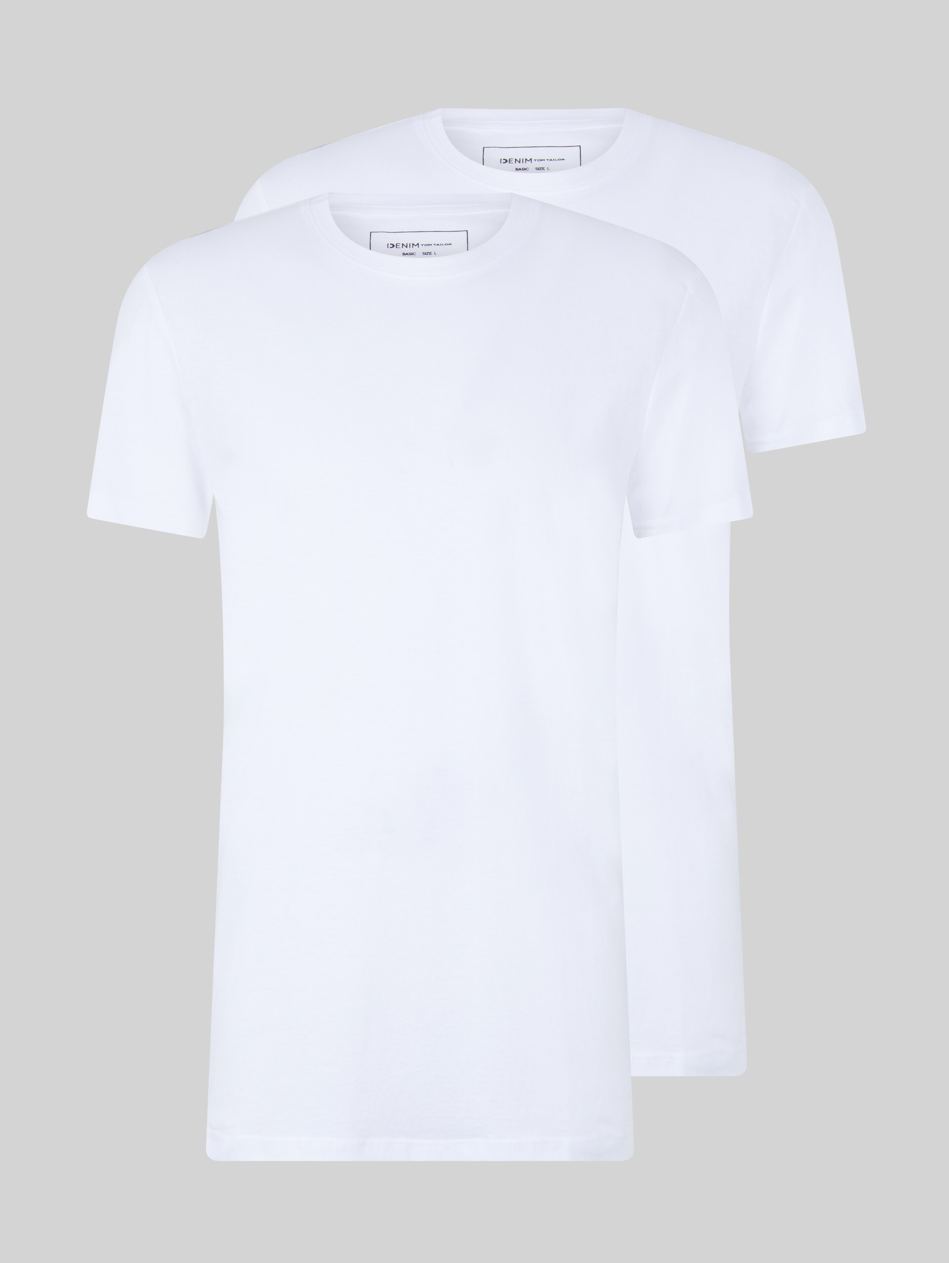 T-Shirts im Doppelpack - White - Vorder-Produkt-Ansicht