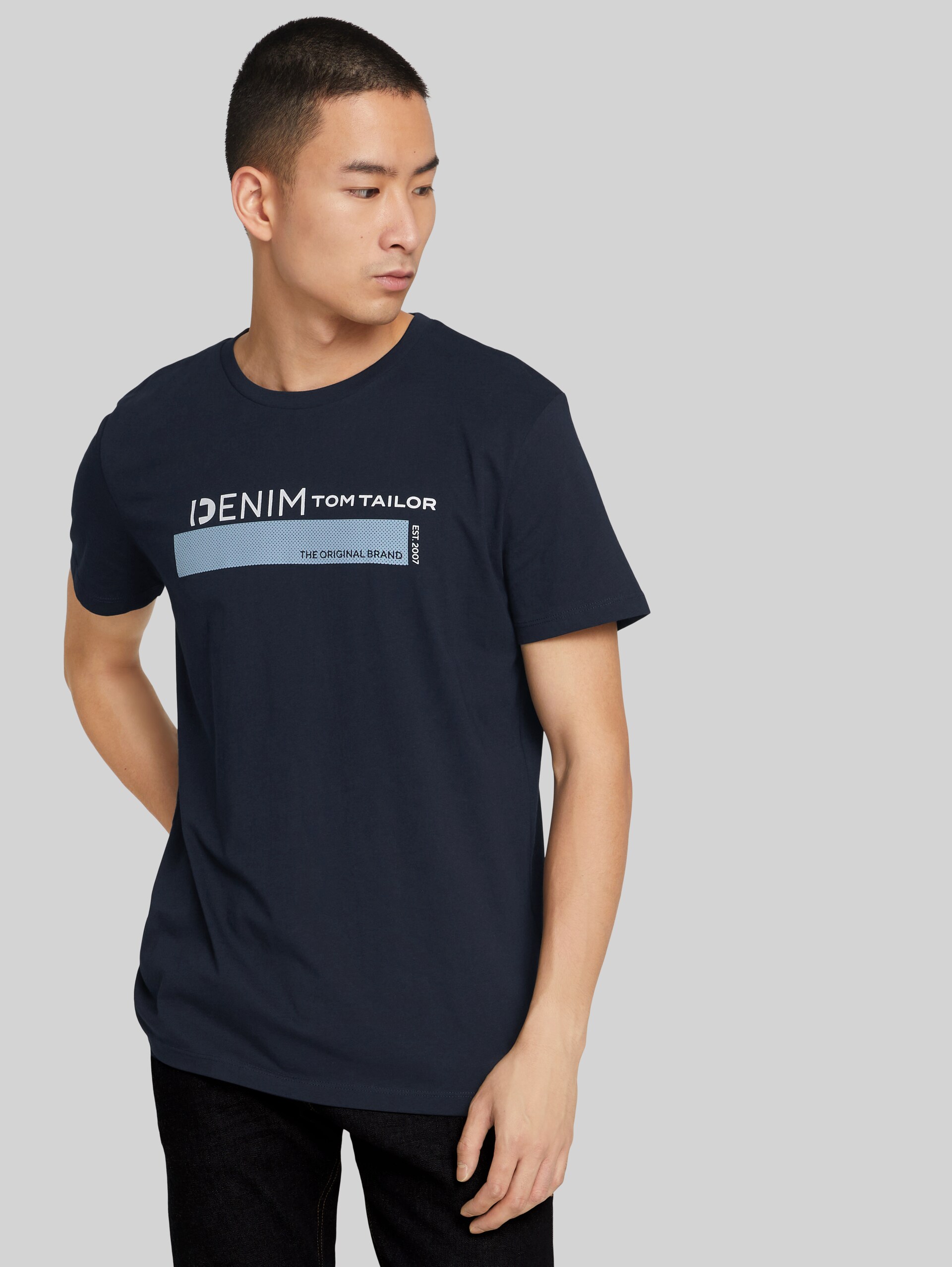 T-Shirt mit Bio-Baumwolle - sky captain blue
