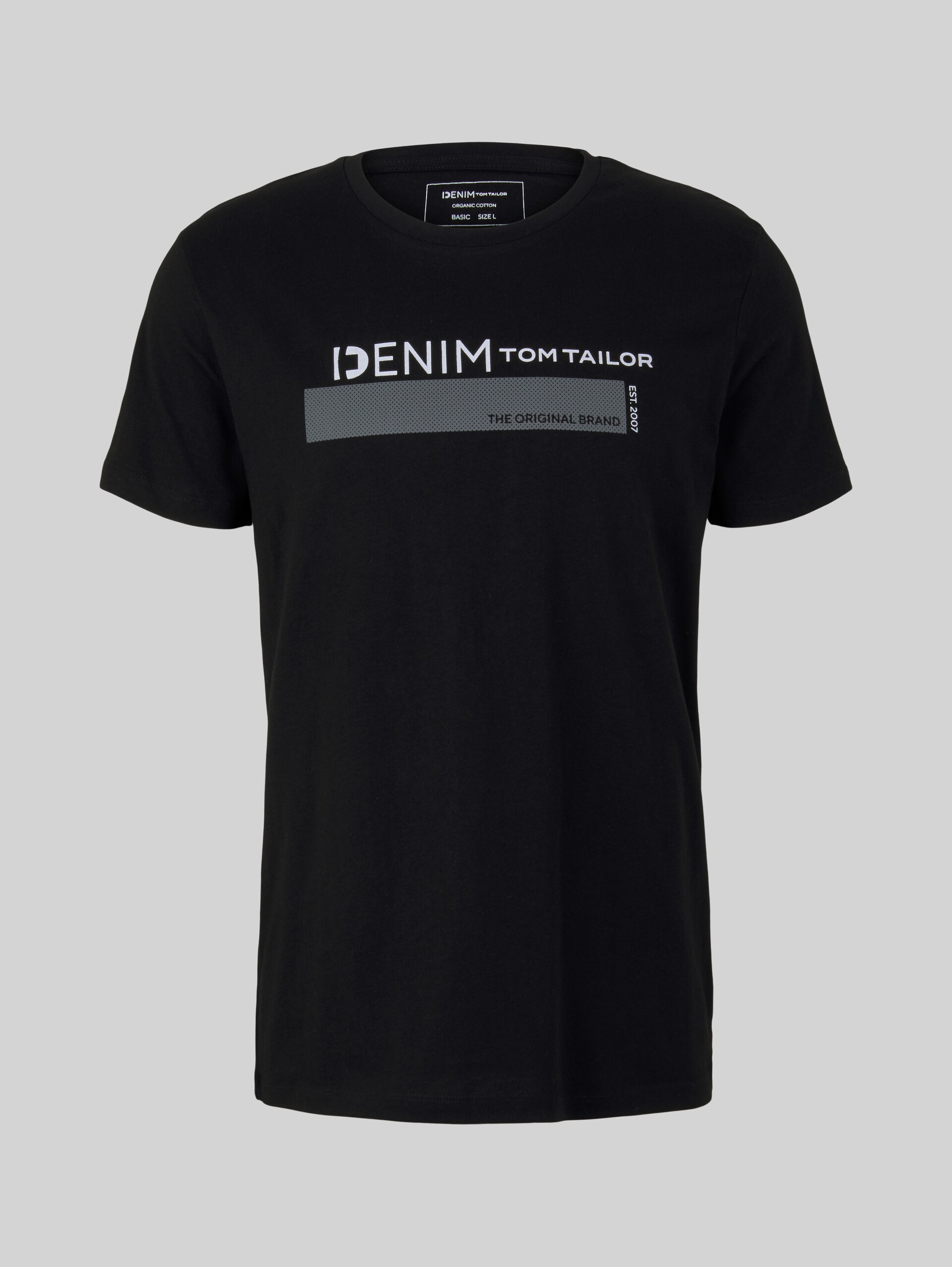 T-shirt van biologisch katoen - Black - Product vooraanzicht
