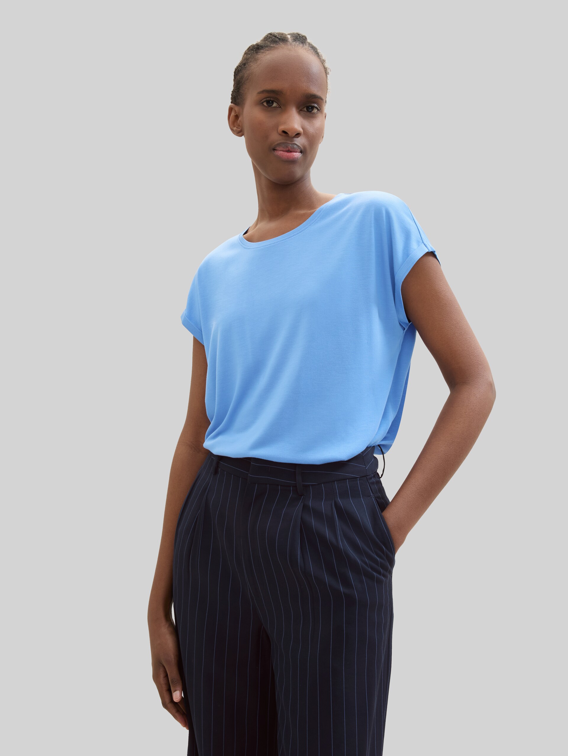 Loose Fit T-Shirt - sicilian blue