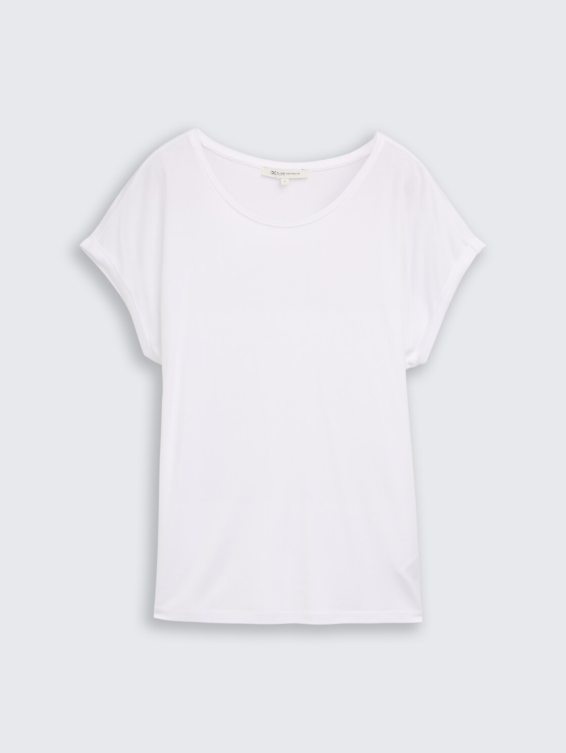 Loose Fit T-Shirt - White - Vorder-Produkt-Ansicht