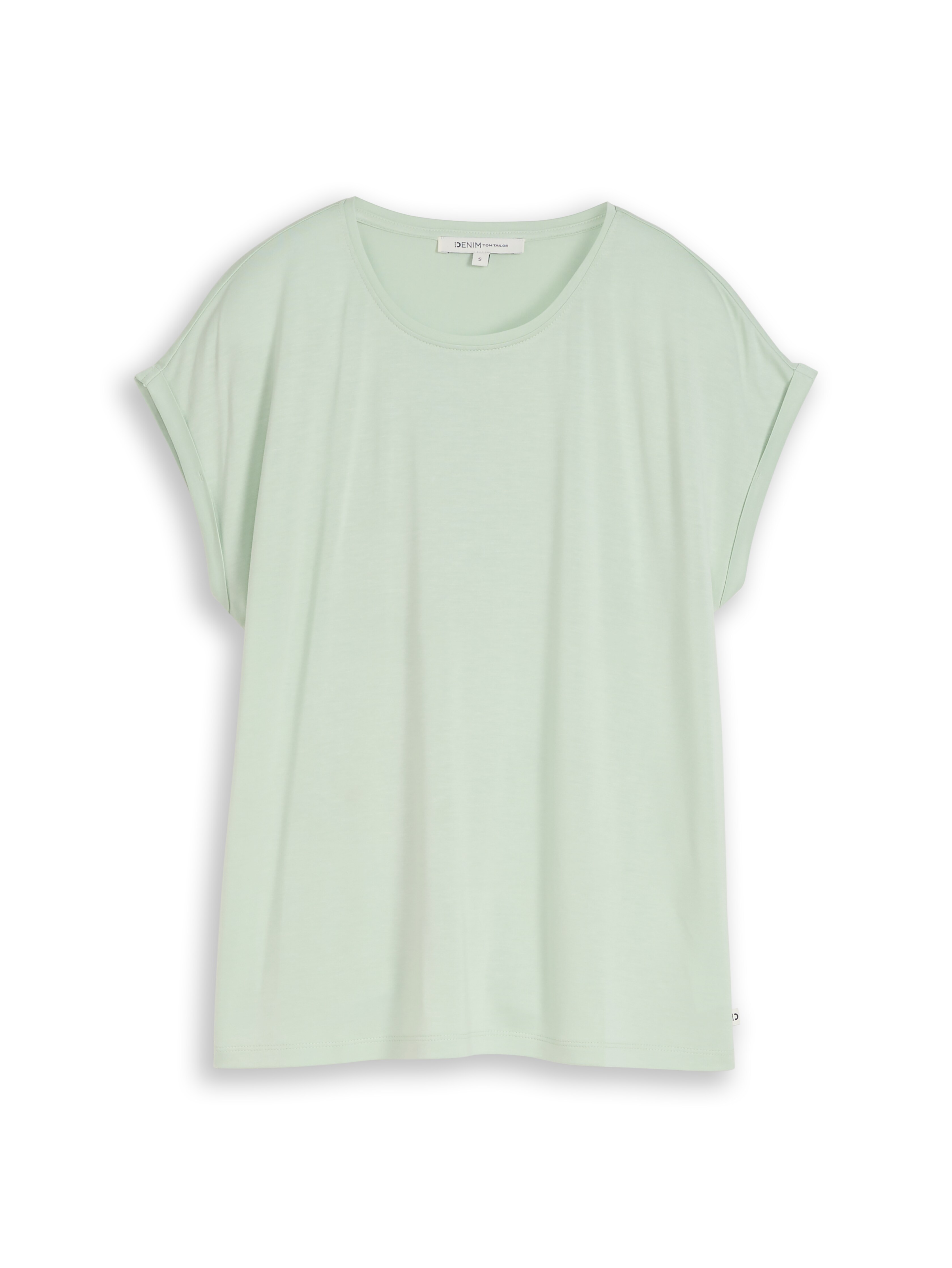 Loose-fit T-shirt in blue by Tom Tailor