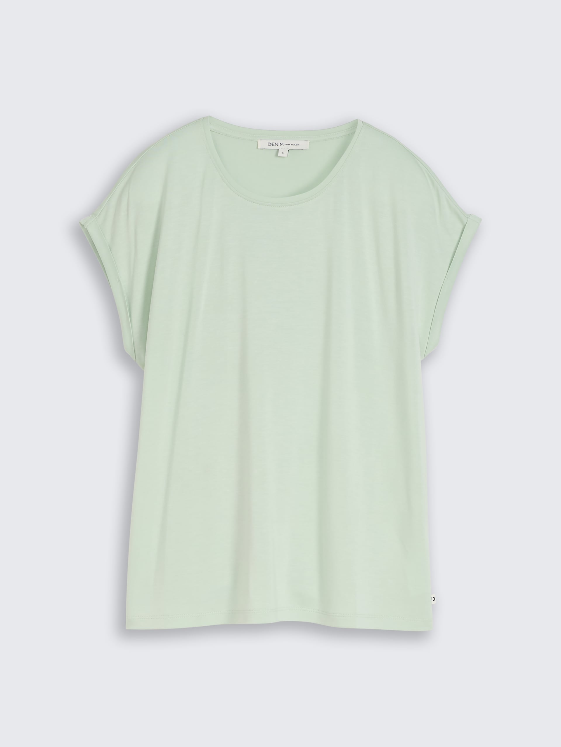 T-shirt met losse pasvorm - light matcha green - Product vooraanzicht