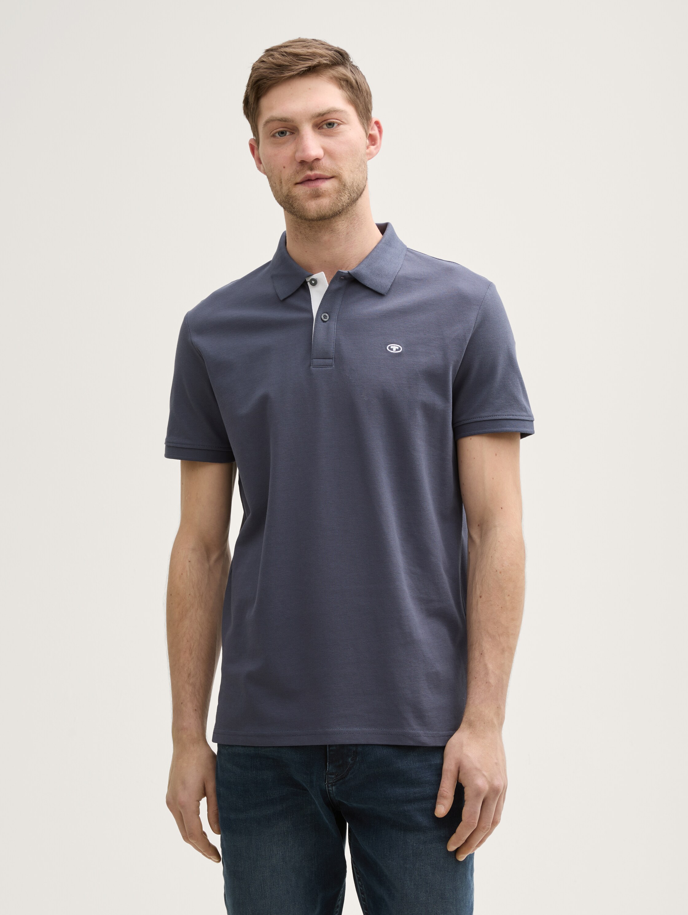 Piqué Poloshirt aus Baumwolle - 1