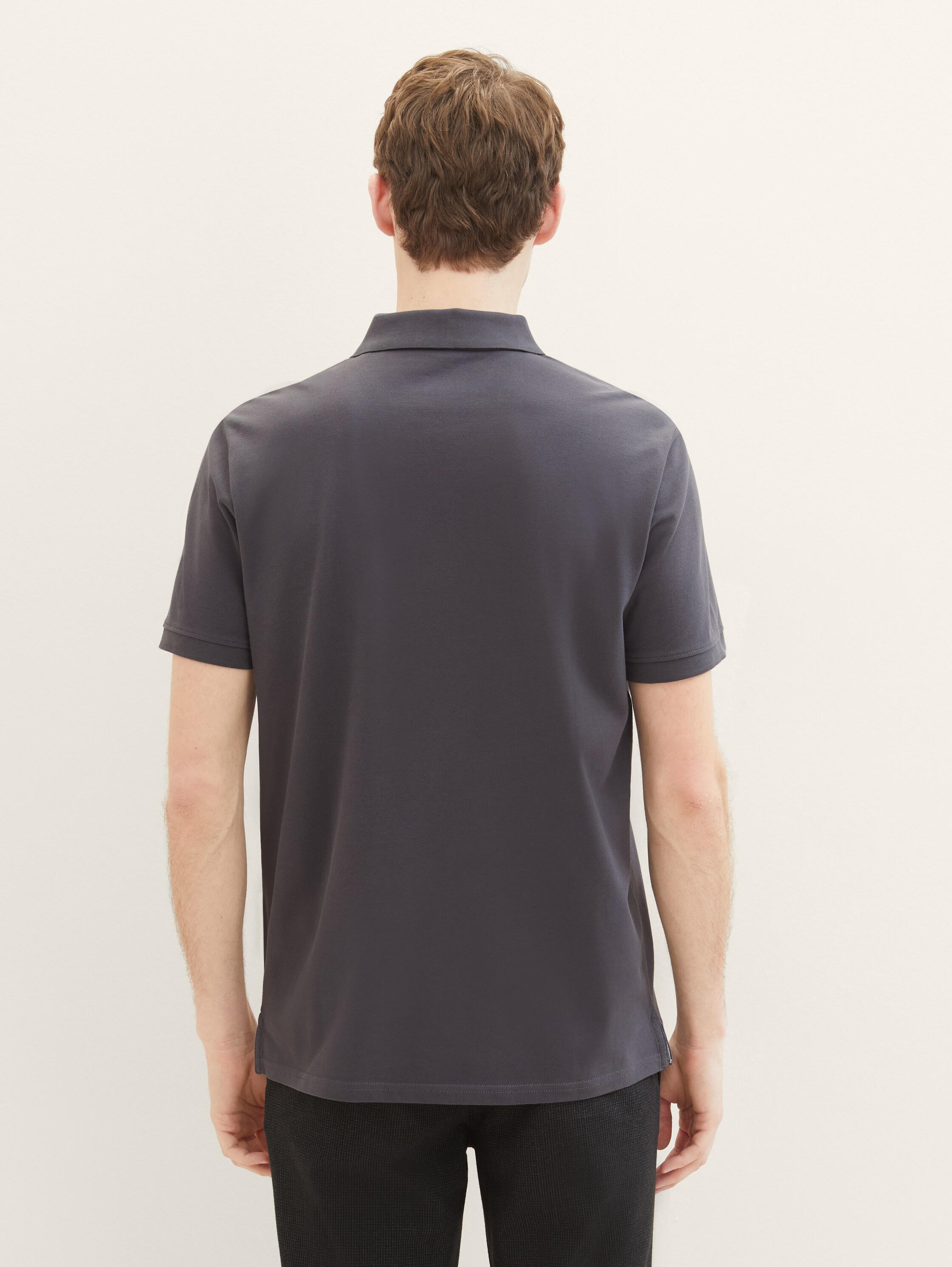 Piqué Poloshirt aus Baumwolle - Dark Shadow