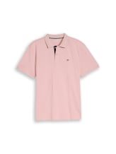 Ausgewählt, Piqué Poloshirt mit Logo-Stickerei von Tom Tailor, rosa