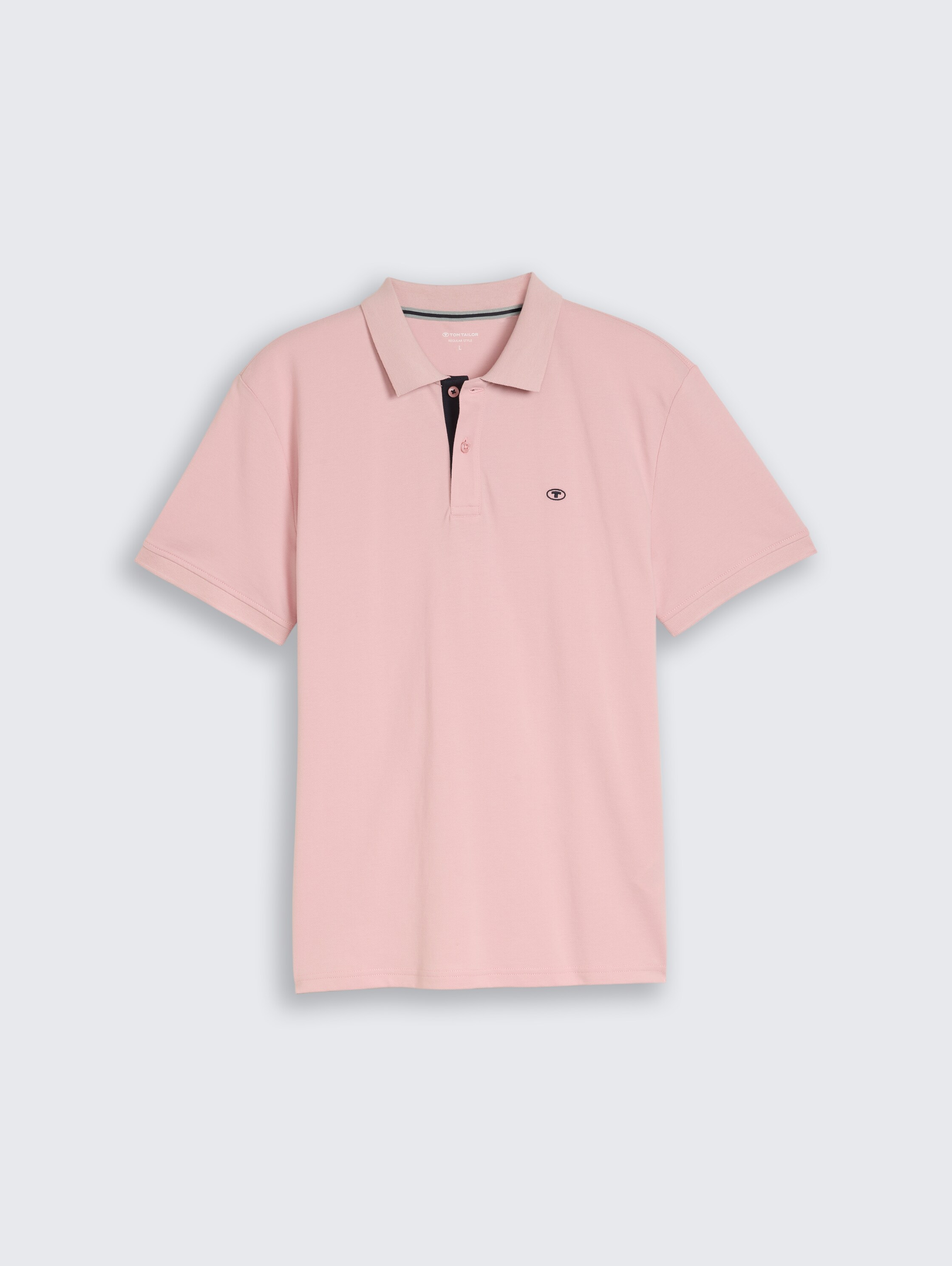 Piqué polo shirt with embroidered logo - twinkle_pink_1 - 