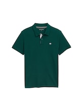 Geselecteerd, Piqué poloshirt met geborduurd logo door Tom Tailor, groen