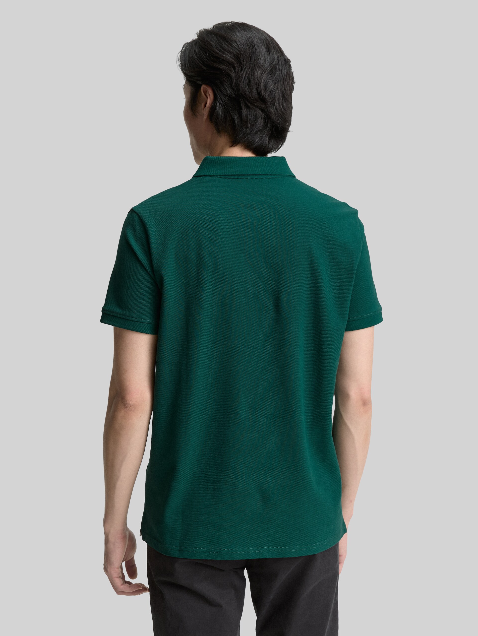 Piqué poloshirt met geborduurd logo - Fairway Green