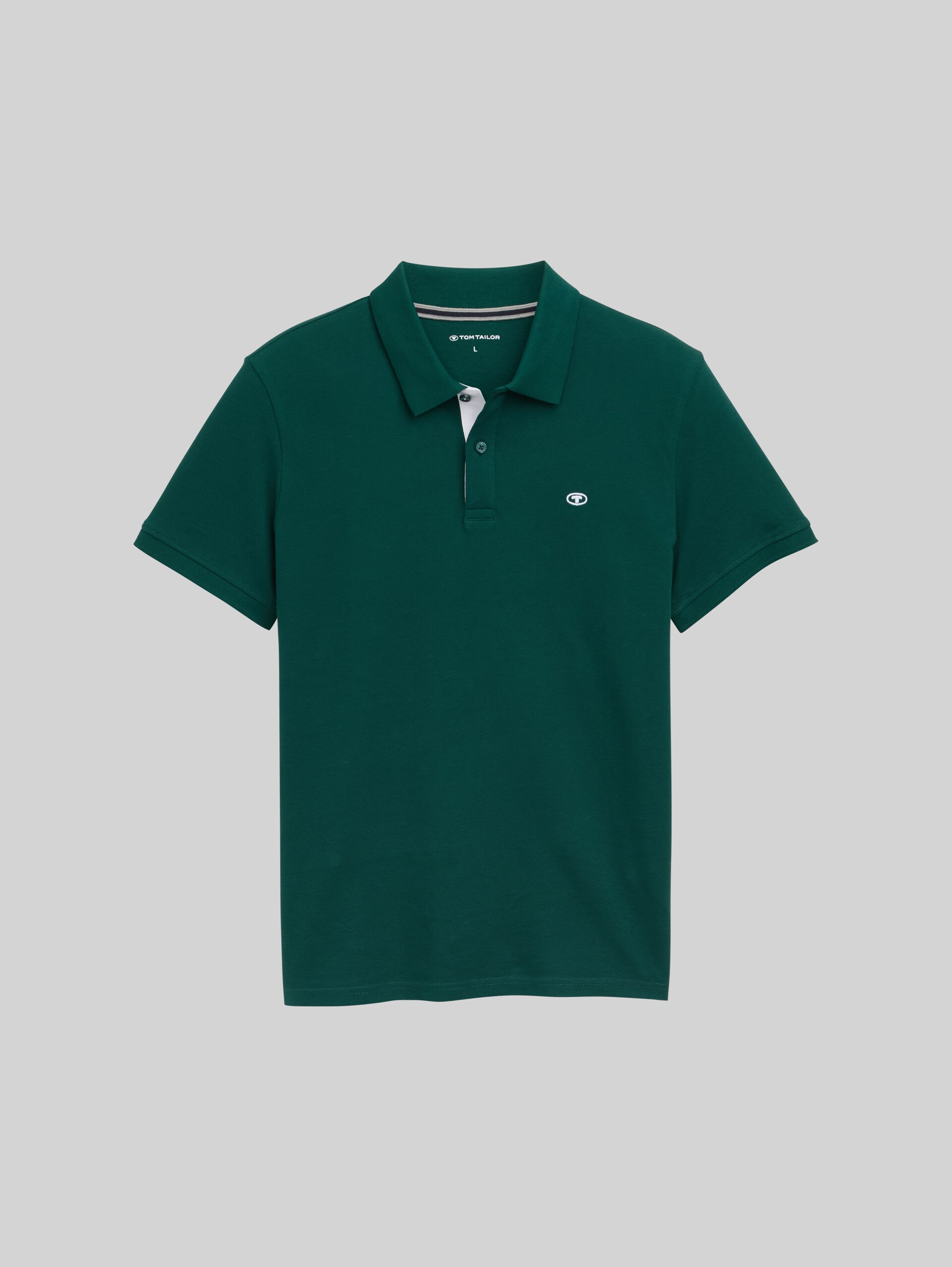 Piqué poloshirt met geborduurd logo - Fairway Green