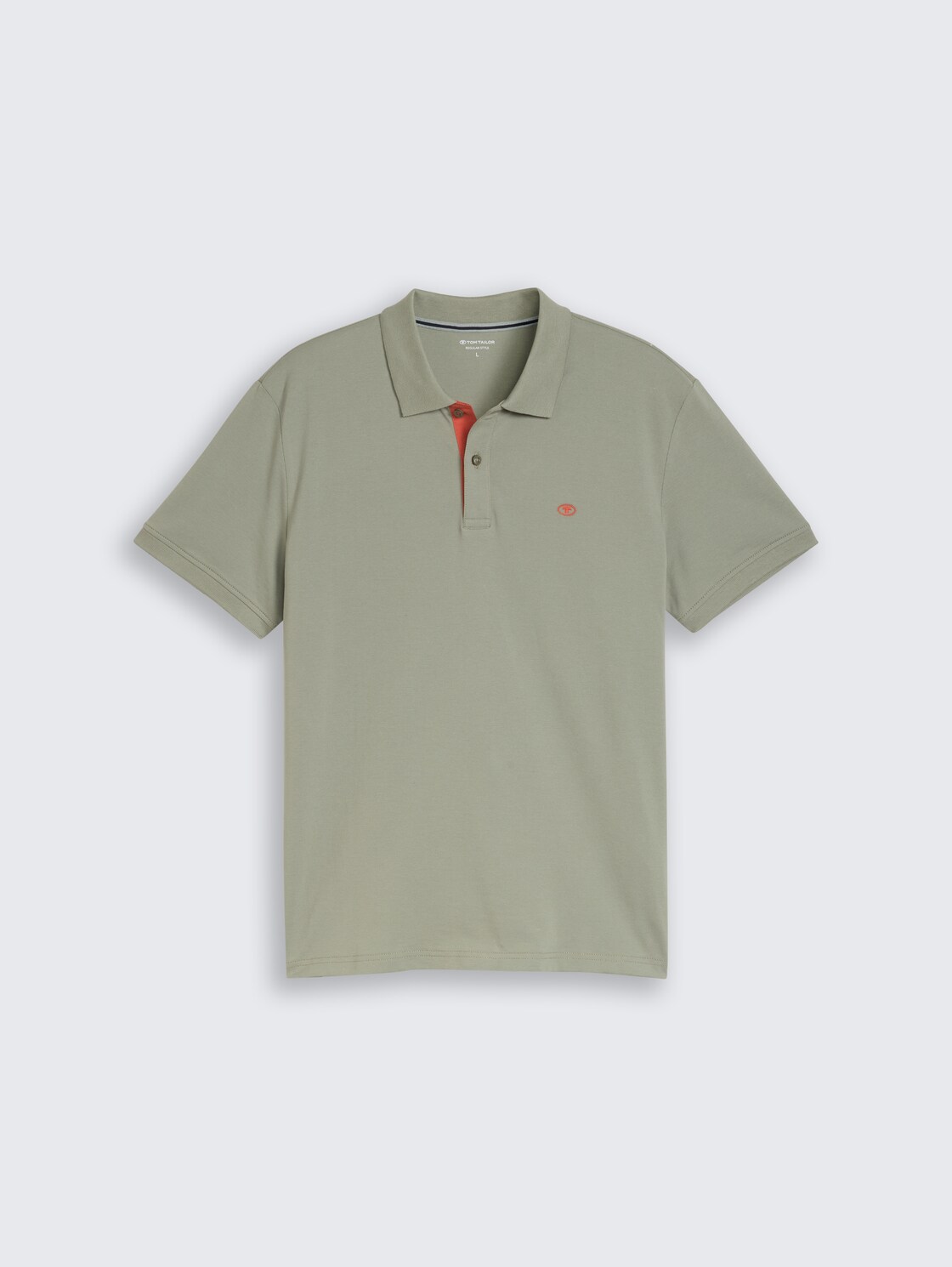 Piqué Poloshirt mit Logo-Stickerei - Greyish Shadow Olive
