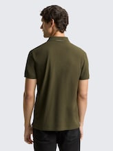 Piqué Poloshirt mit Logo-Stickerei - Deep Forest Green