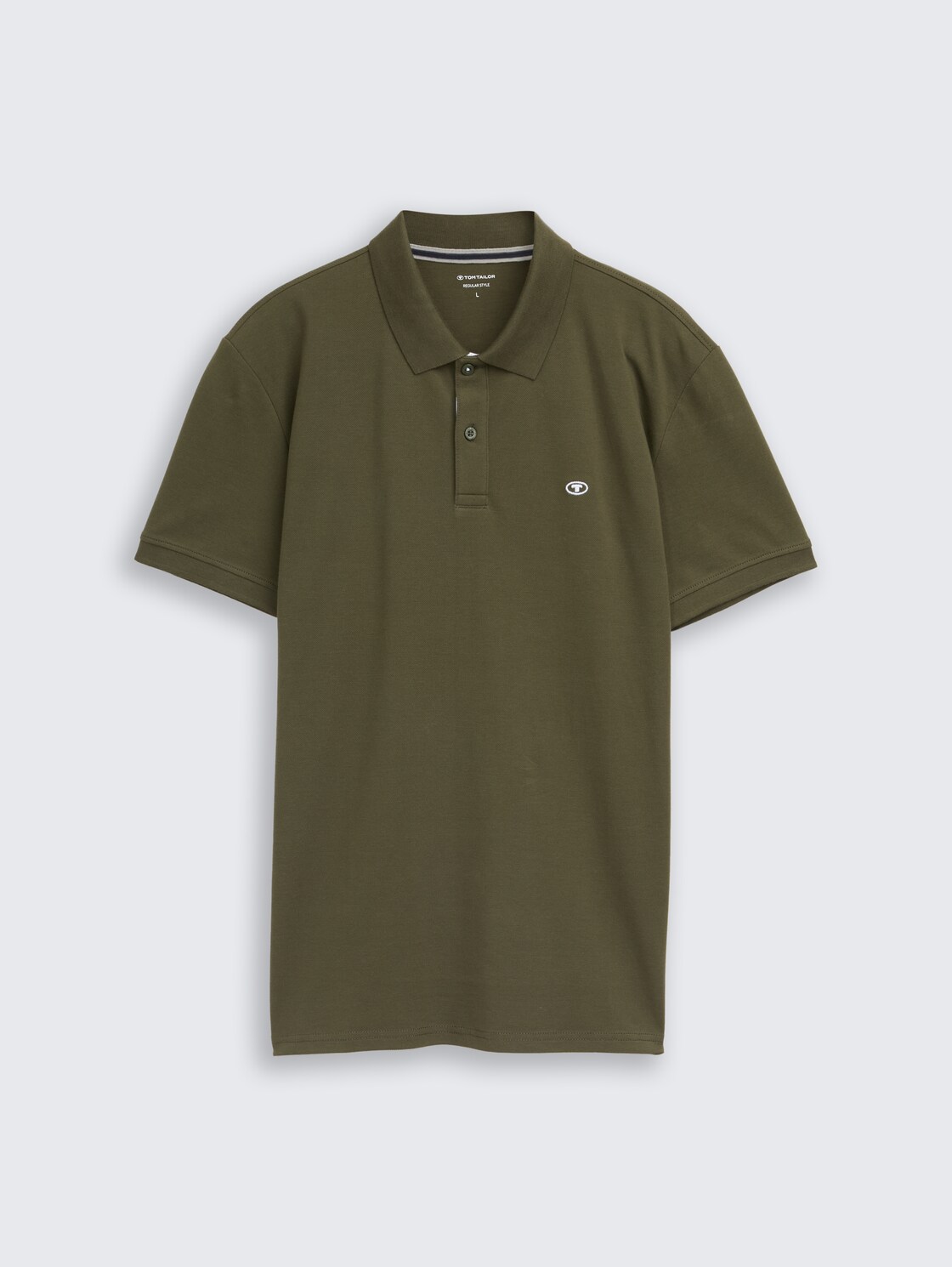Piqué Poloshirt mit Logo-Stickerei - Deep Forest Green