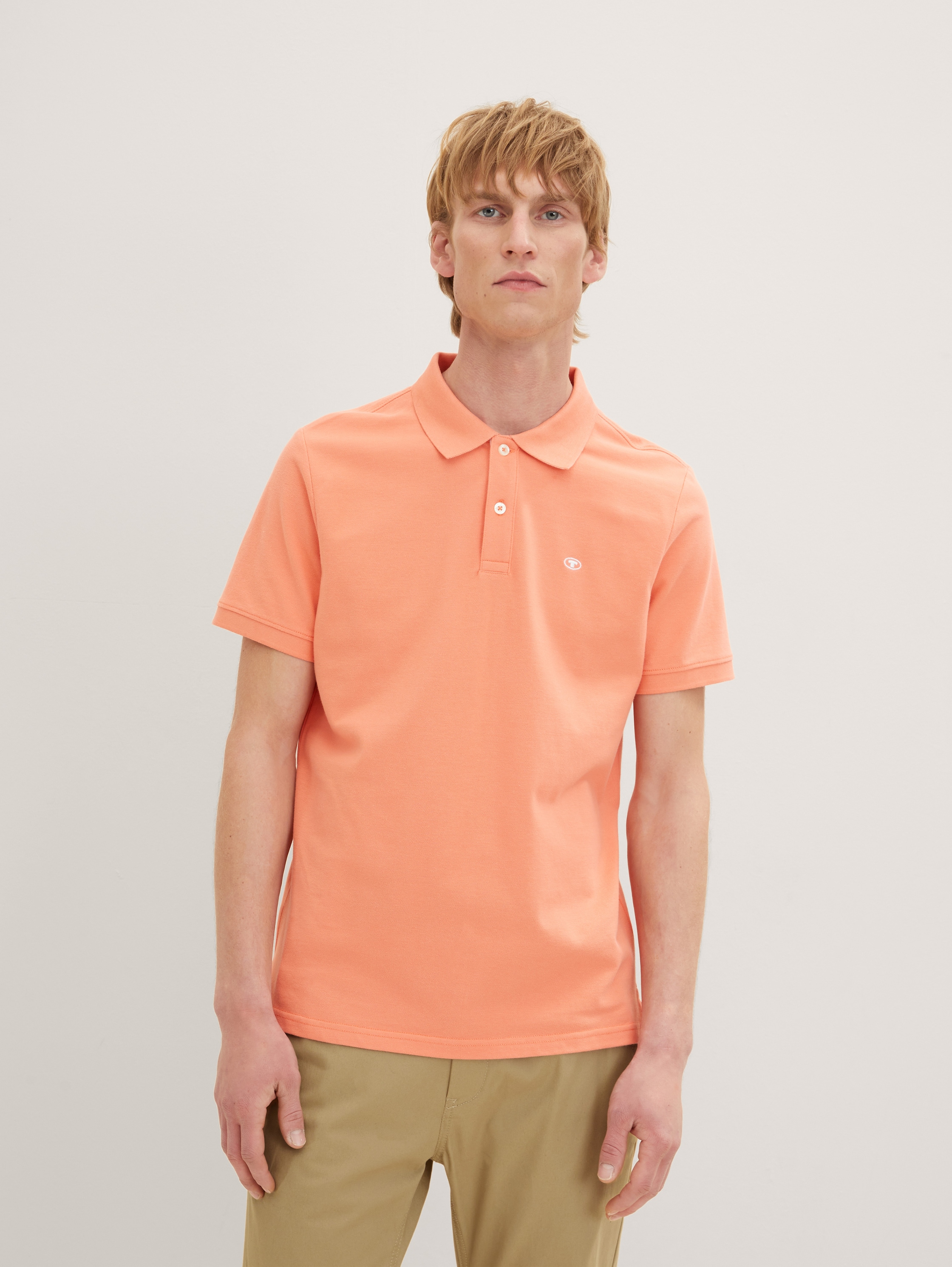 Katoenen piqué polo - Wild Coral