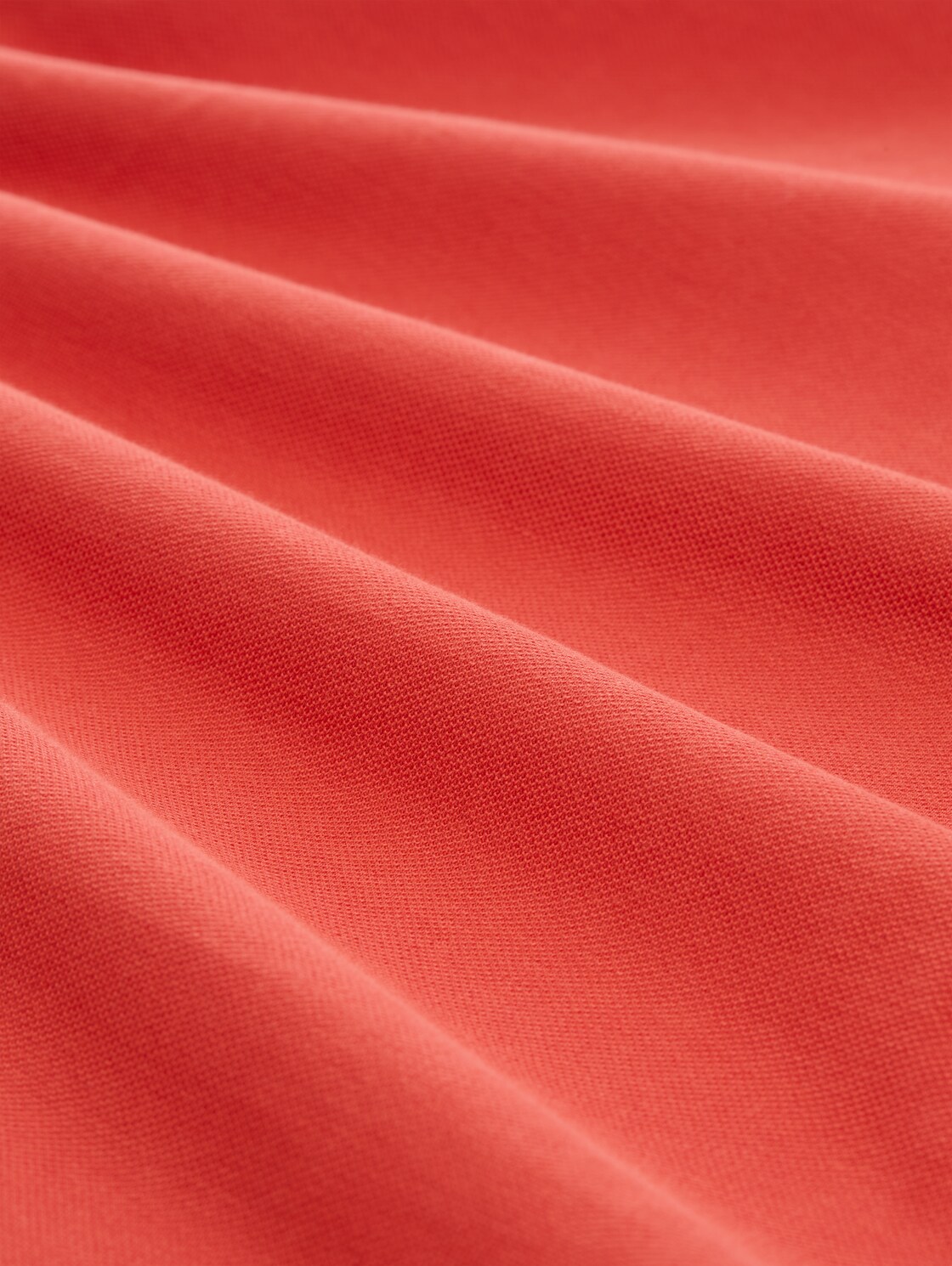 Piqué Poloshirt mit Logo-Stickerei - Chili Orange