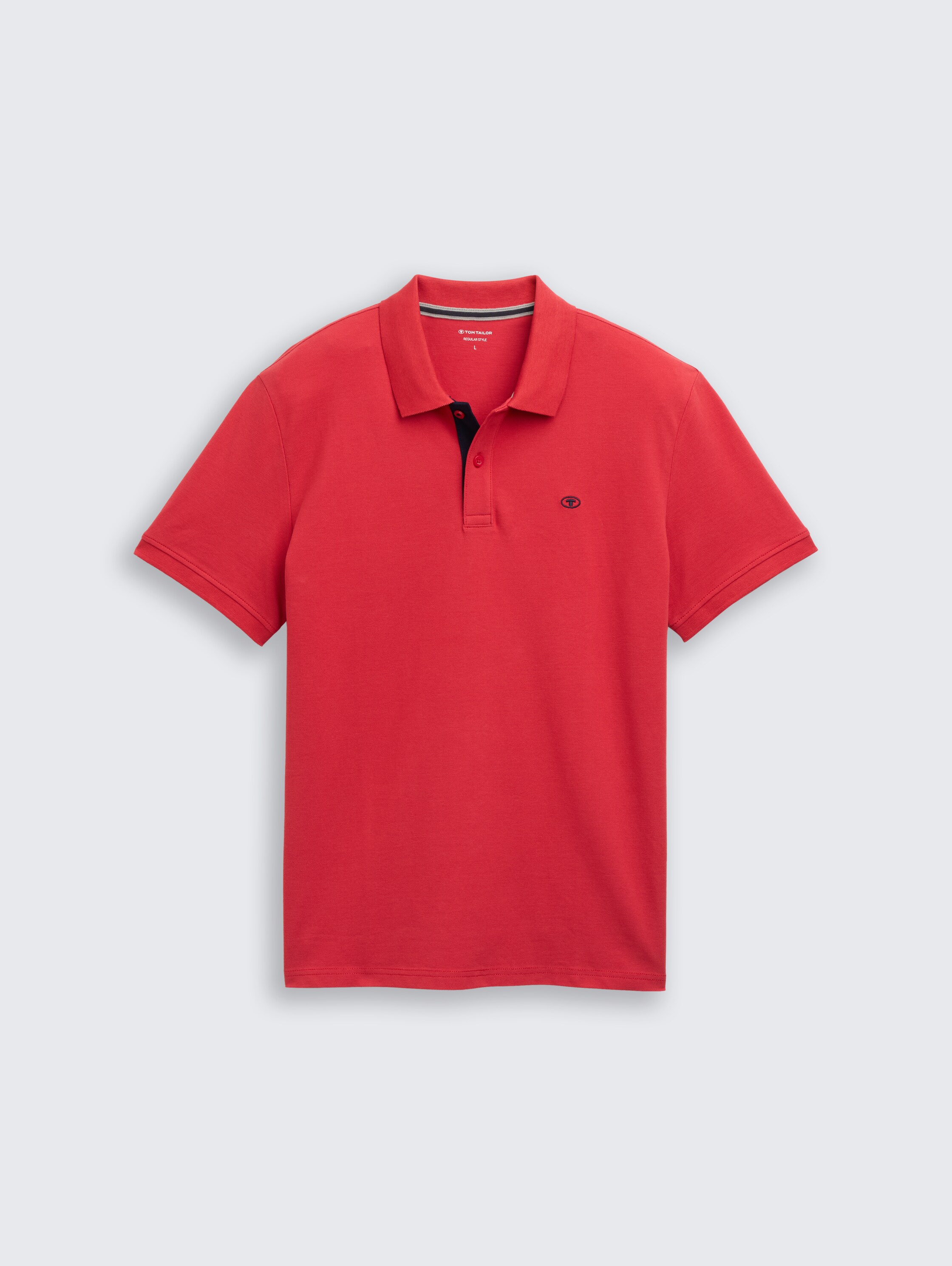 Cotton piqué polo shirt - samba_red - 