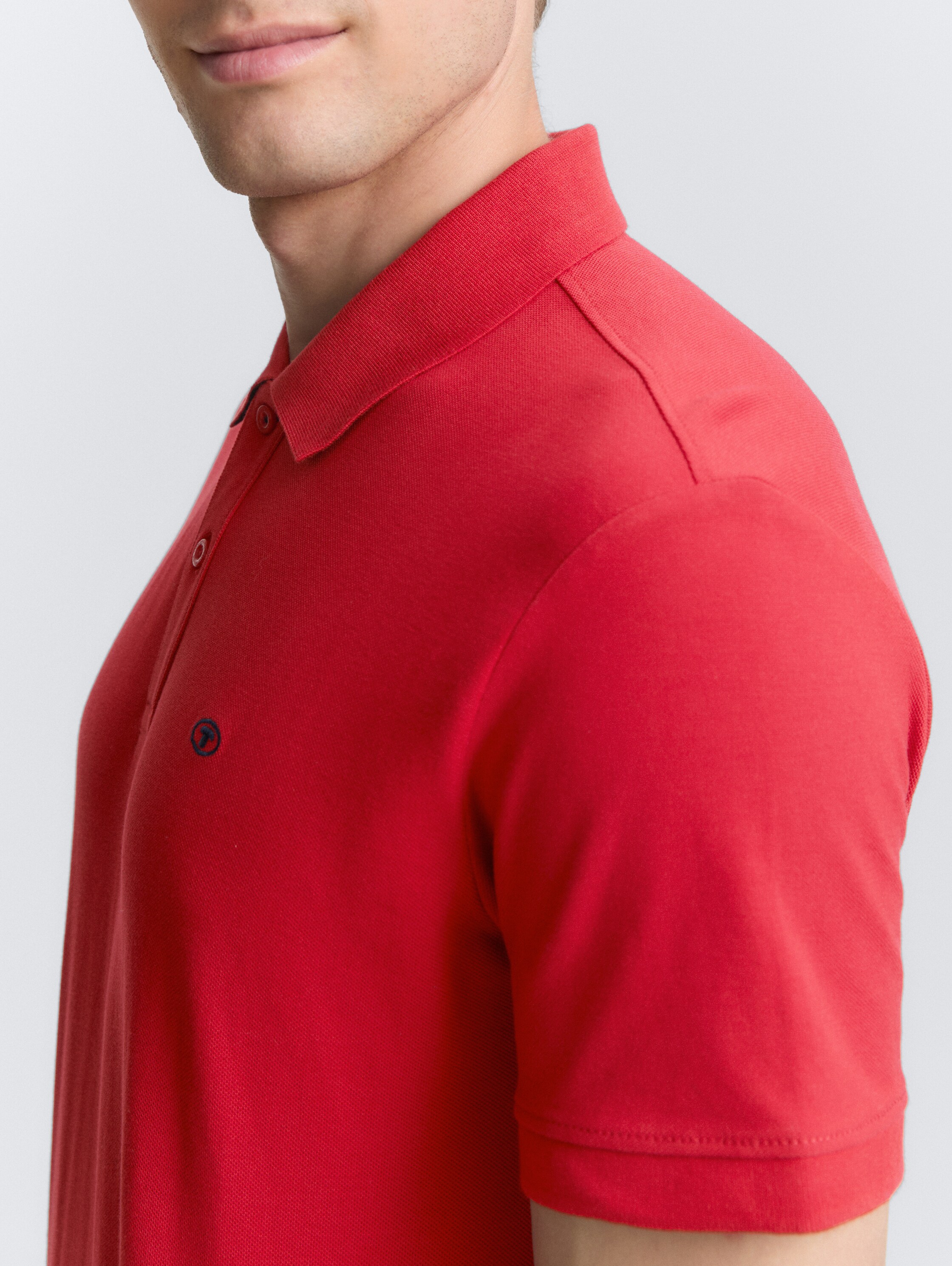 Cotton piqué polo shirt - samba_red - 