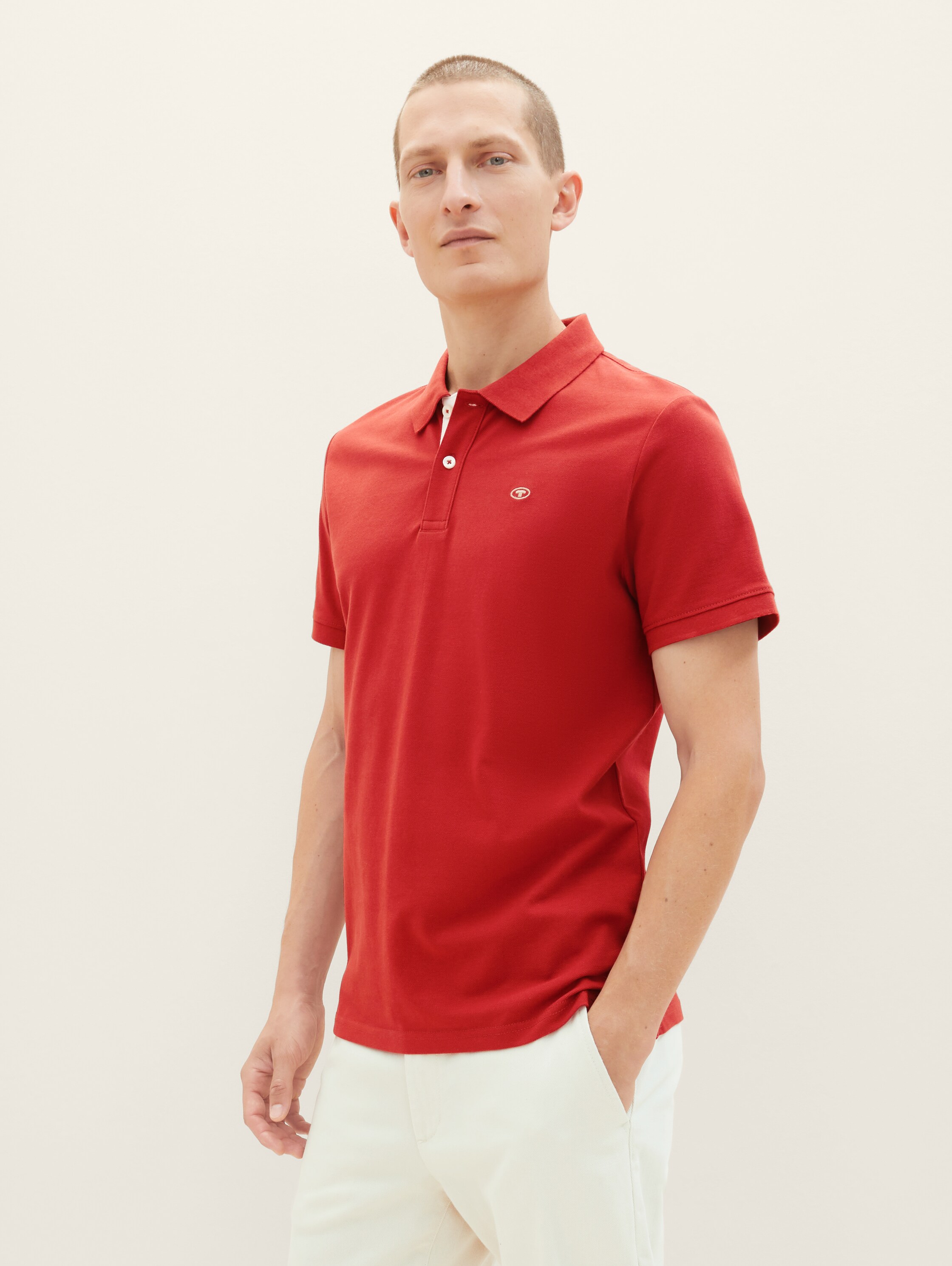 Piqué Poloshirt aus Baumwolle - 0
