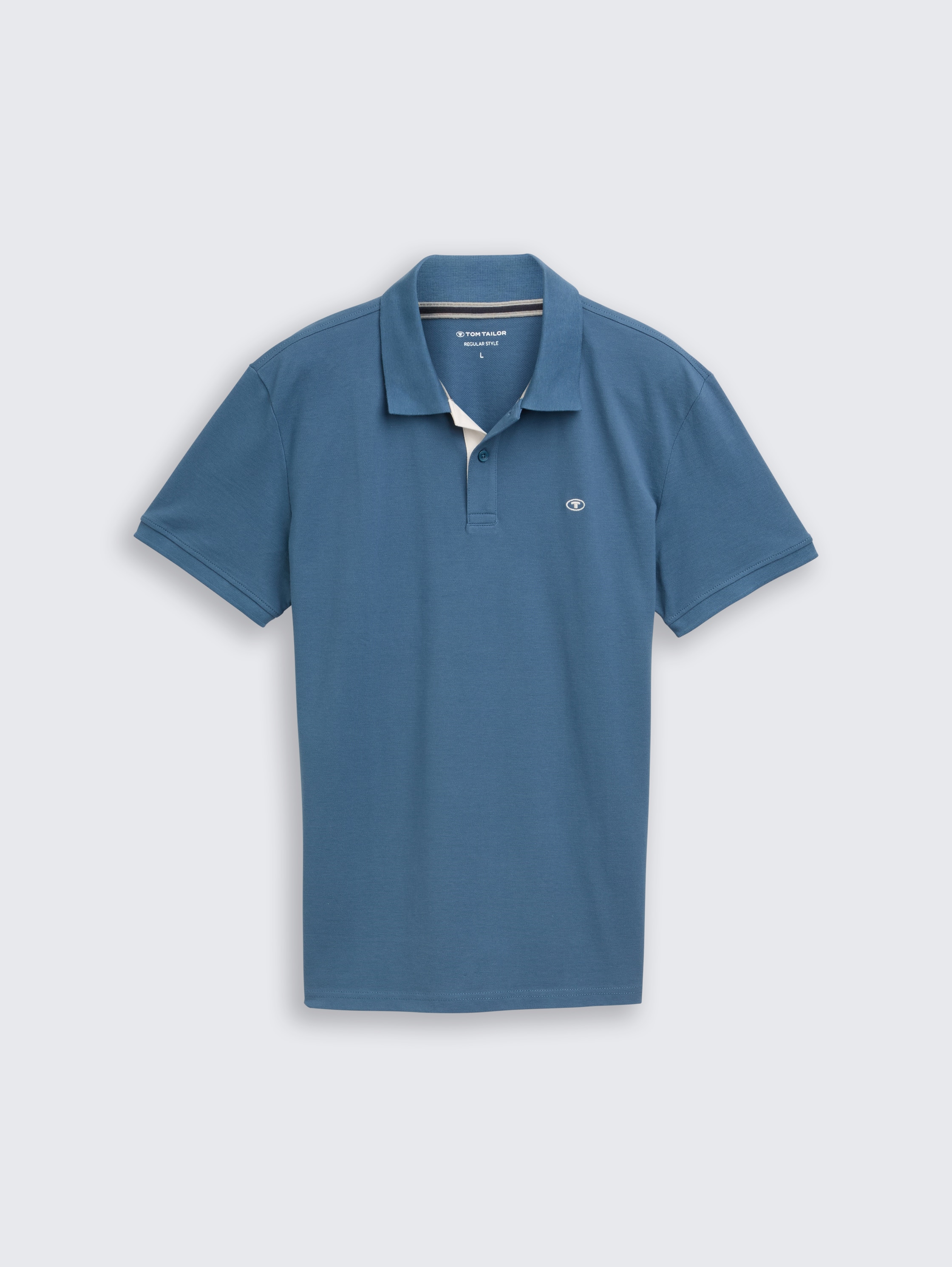 Katoenen piqué polo - oxford_denim -