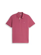 Ausgewählt, Piqué Poloshirt mit Logo-Stickerei von Tom Tailor, rosa