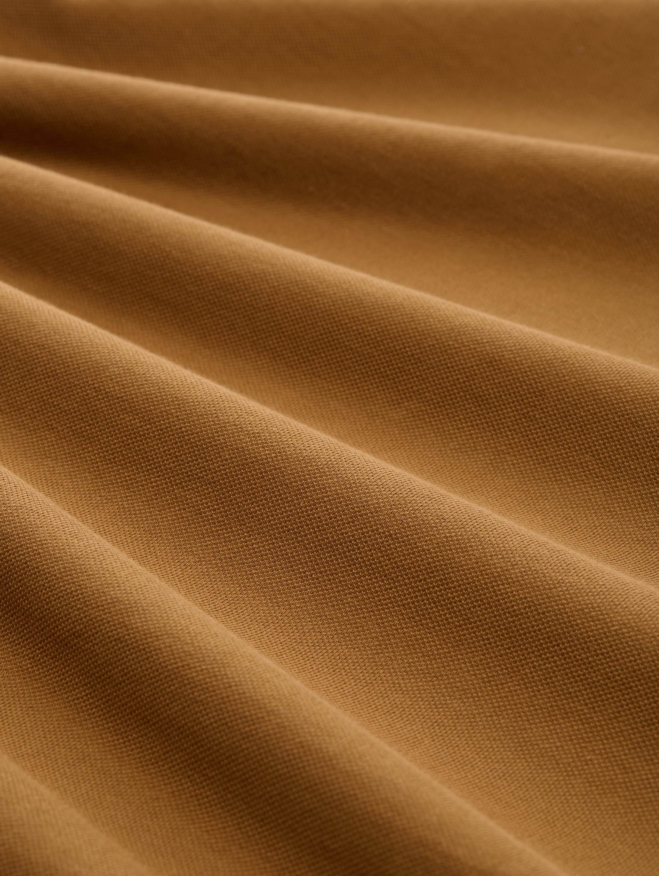 Cotton piqué polo shirt - deep_cognac - 