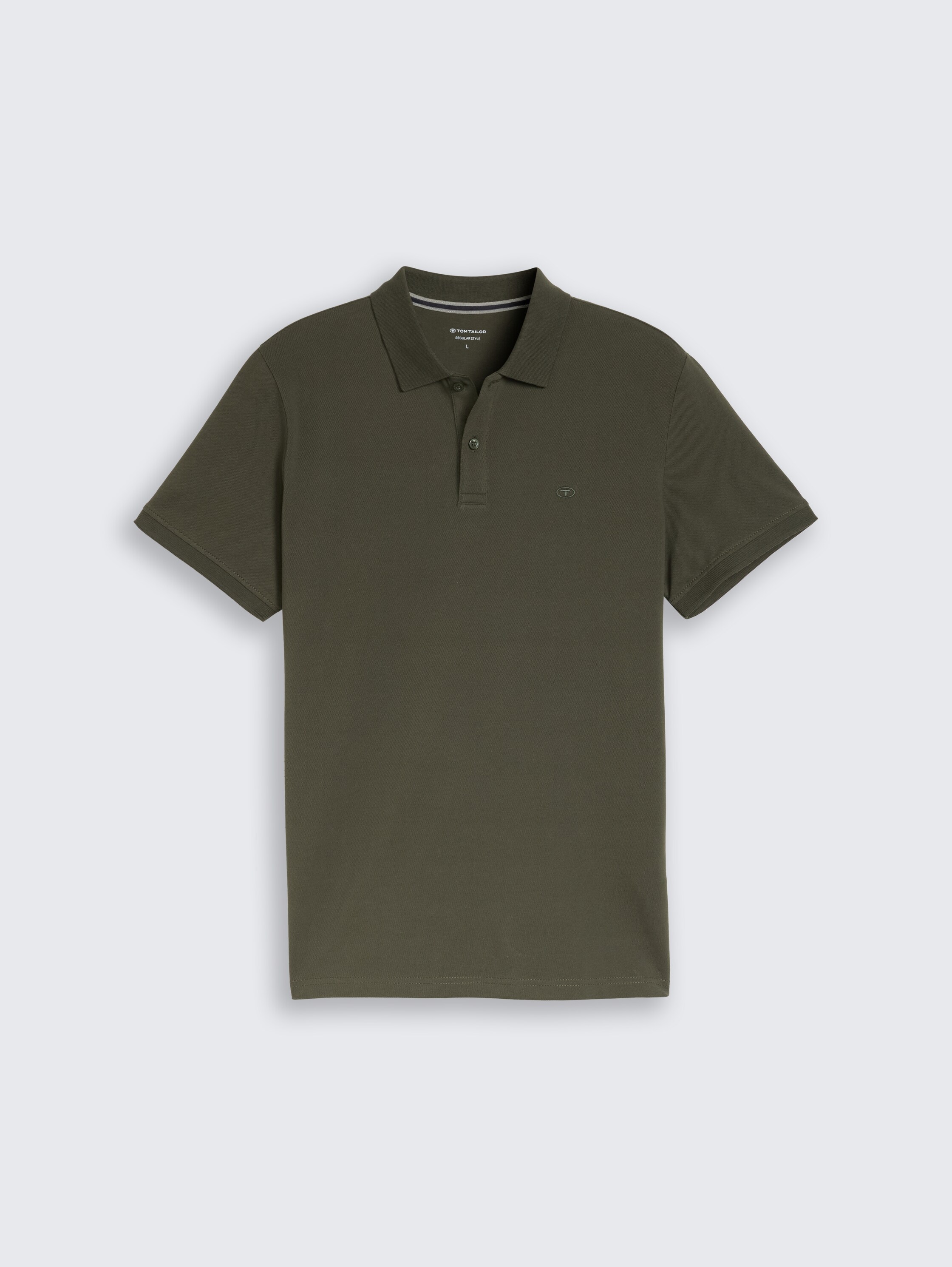 Piqué poloshirt met geborduurd logo - deep_leaf_green - 