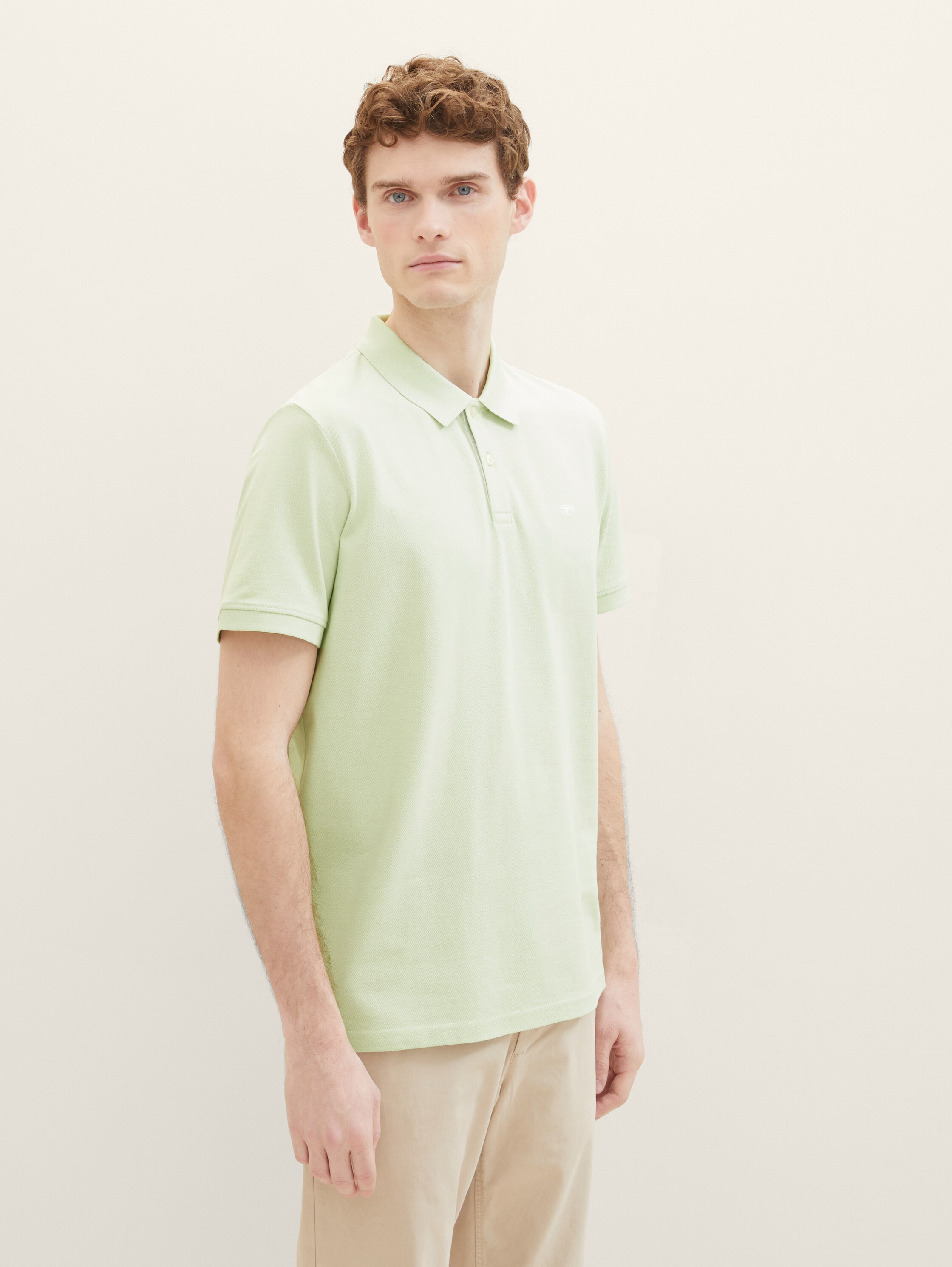 Piqué Poloshirt aus Baumwolle - grün - 
