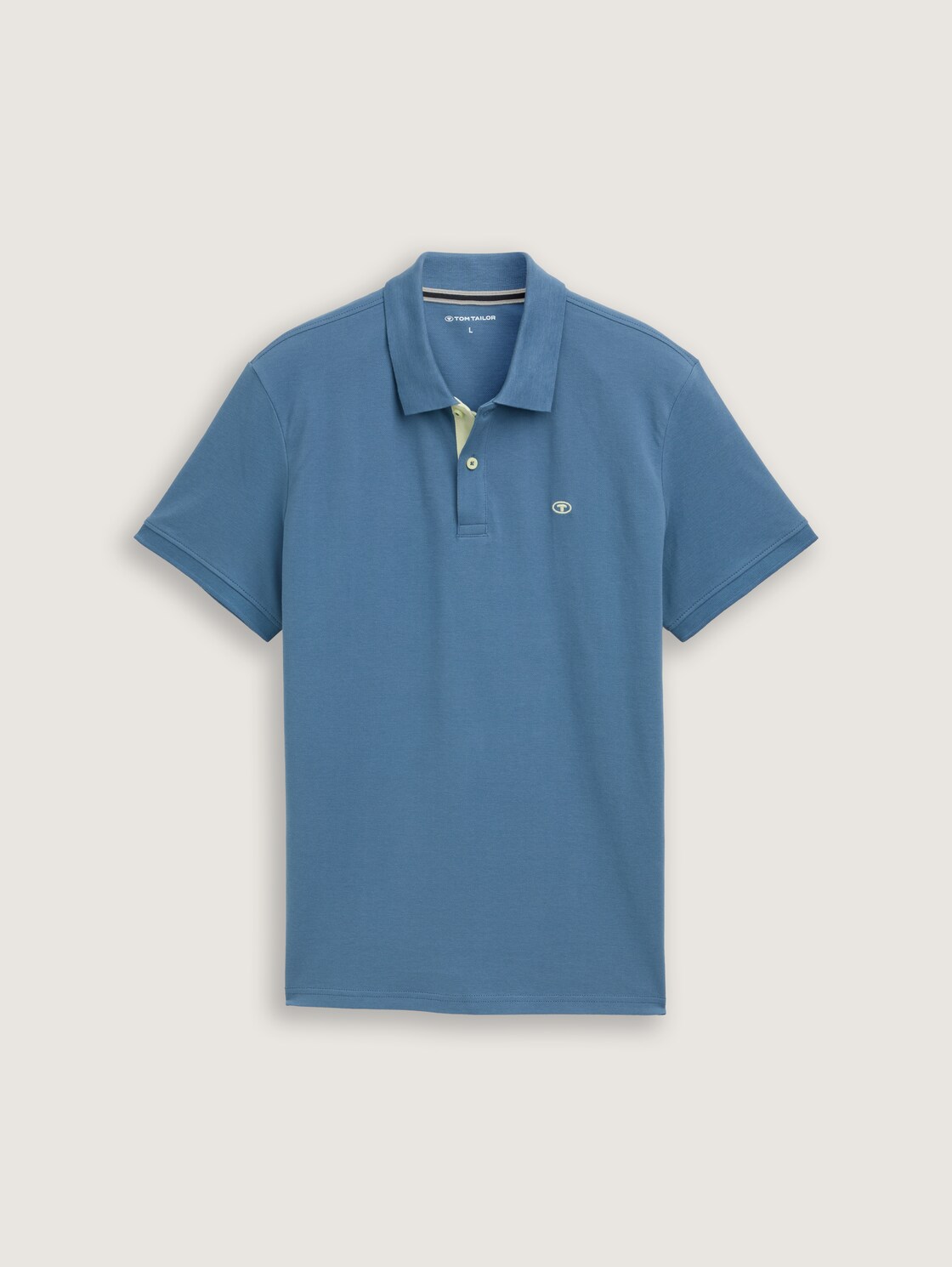 Piqué Poloshirt mit Logo-Stickerei - mystical blue