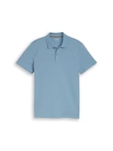 Nicht ausgewählt, Piqué Poloshirt mit Logo-Stickerei von Tom Tailor, blau