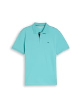 Nicht ausgewählt, Piqué Poloshirt mit Logo-Stickerei von Tom Tailor, grün