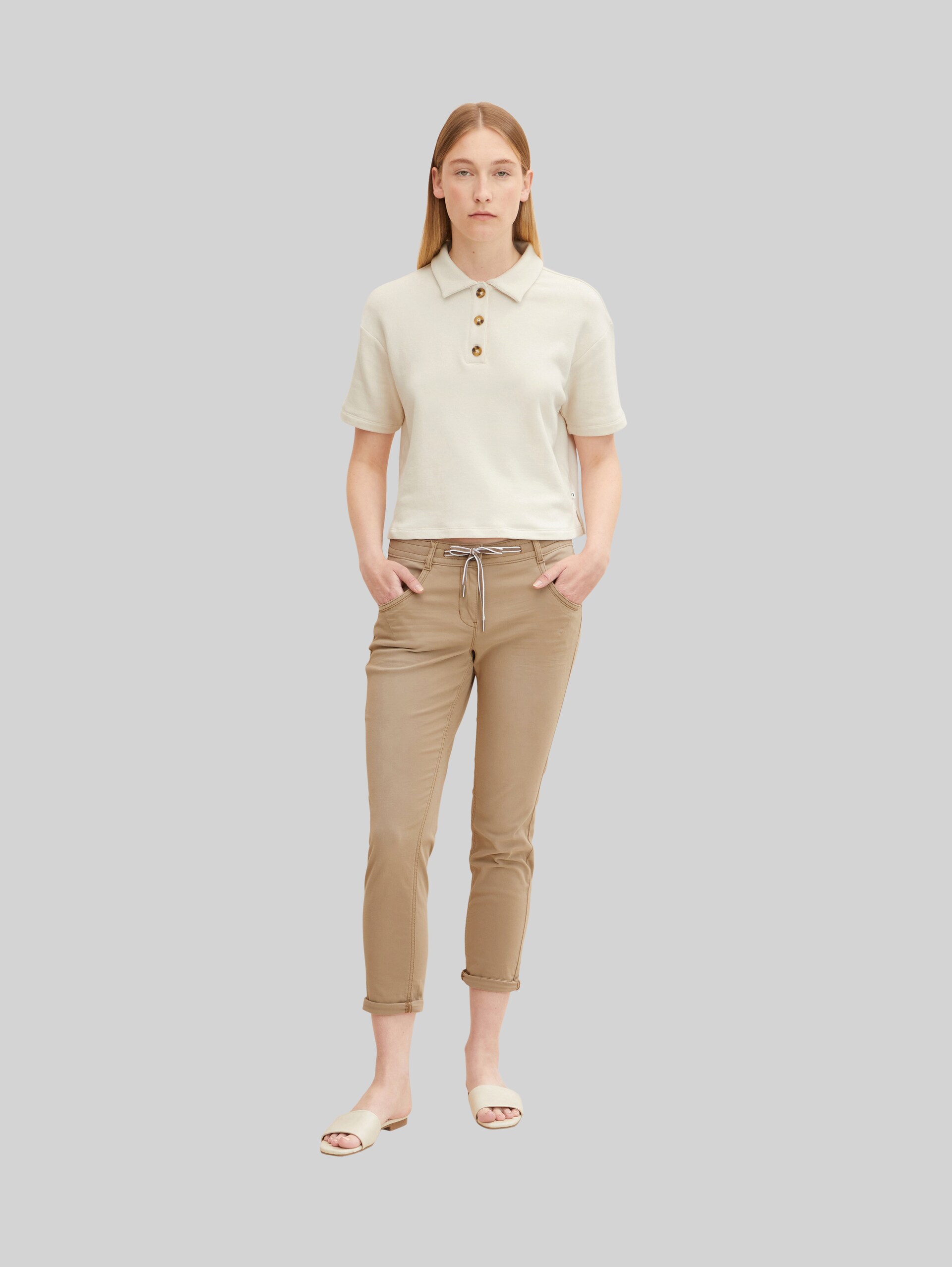 Jeans Tapered Relaxed - dark sepia - Vue de face du modèle