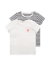 Geselecteerd, T-shirts in een dubbelpak door Tom Tailor, wit