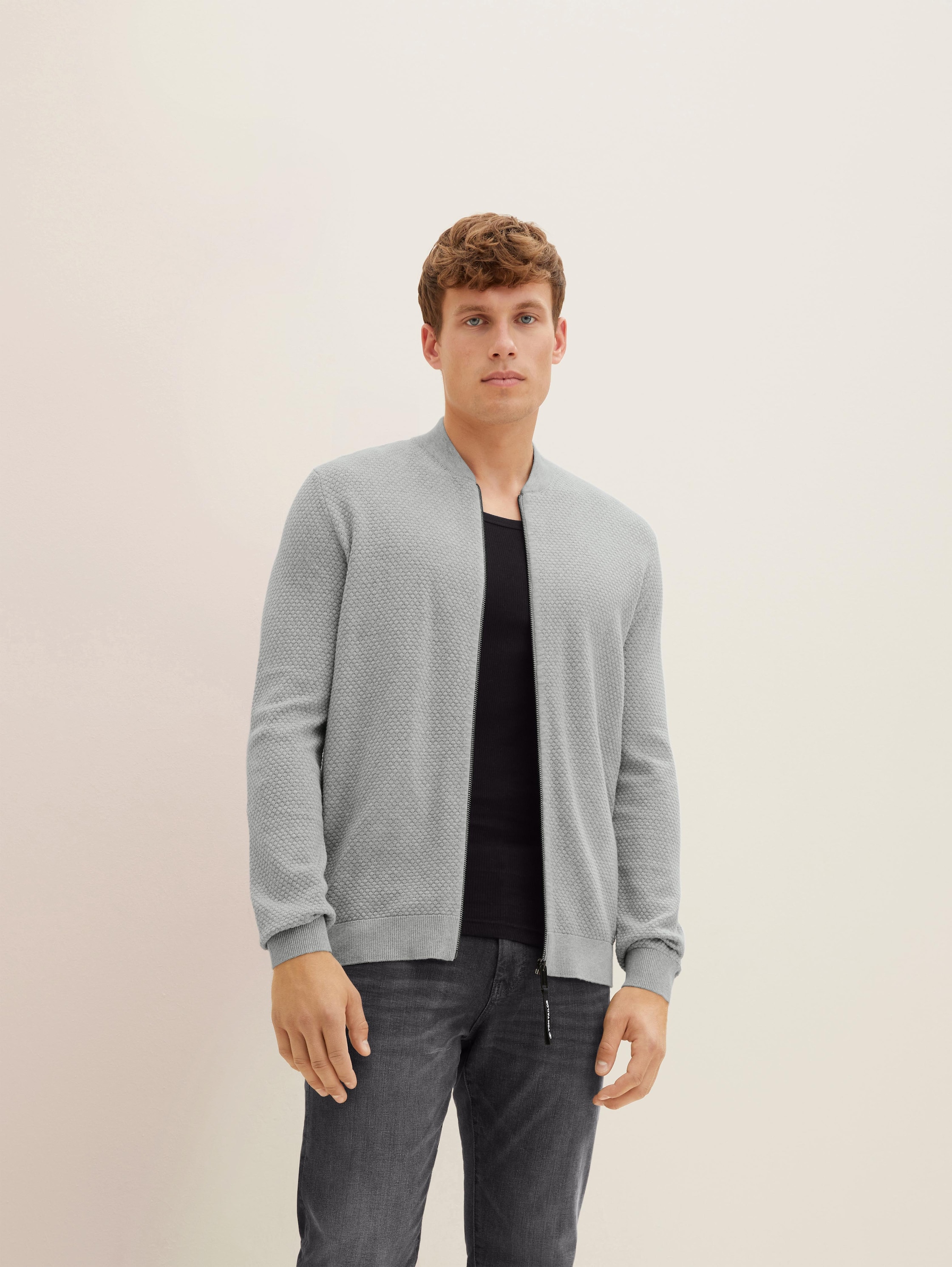 Cardigan - ordinary grey melange