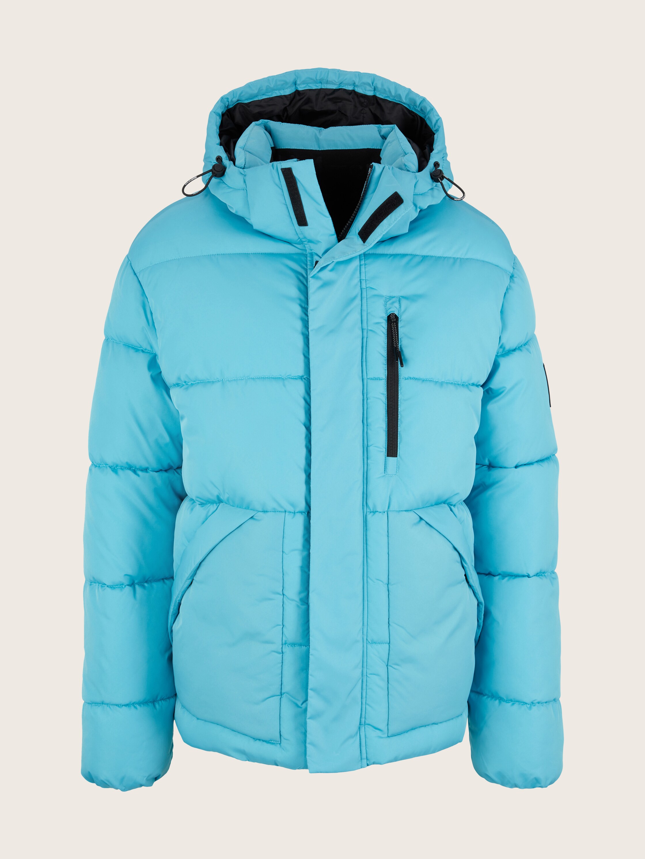 Pufferjacke mit abnehmbarer Kapuze - REPREVE(R) Our Ocean(R) - Laguna Light Blue - Vorder-Produkt-Ansicht