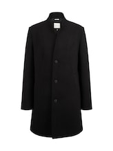 Ausgewählt, Wollmantel von Tom Tailor, schwarz