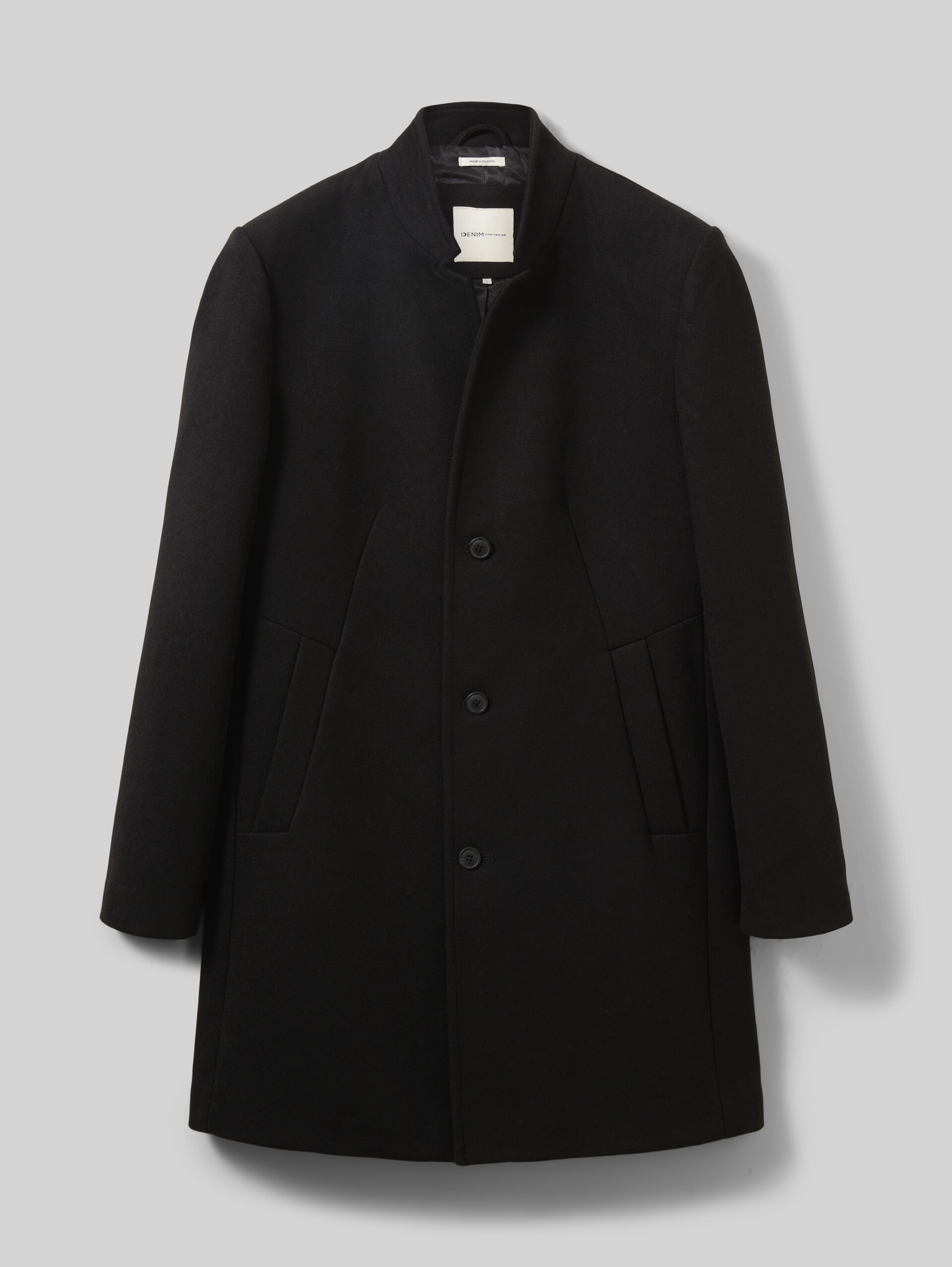 Wollmantel - Black