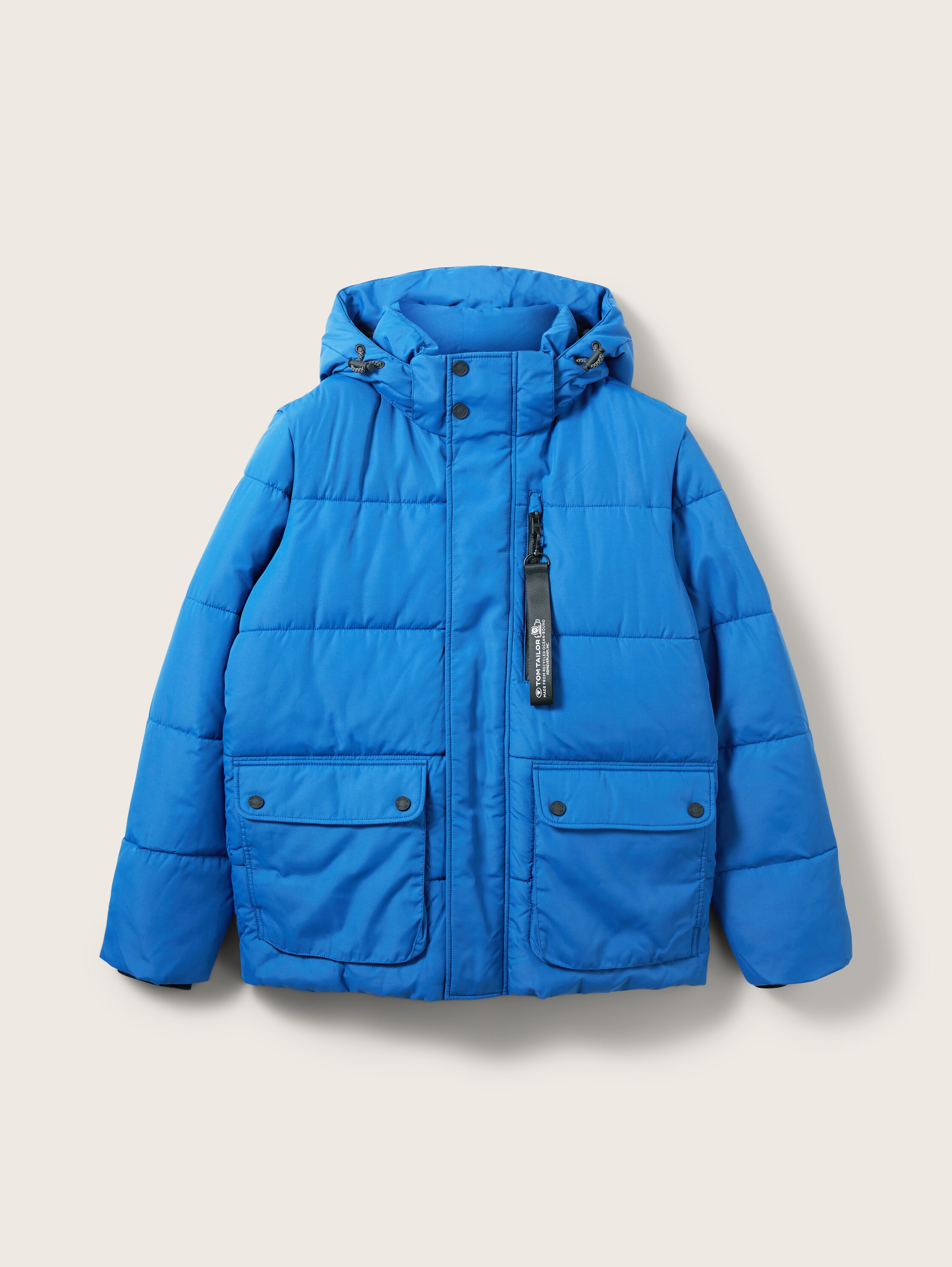 Pufferjacke mit Kapuze - REPREVE(R) Our Ocean(R) - hockey blue