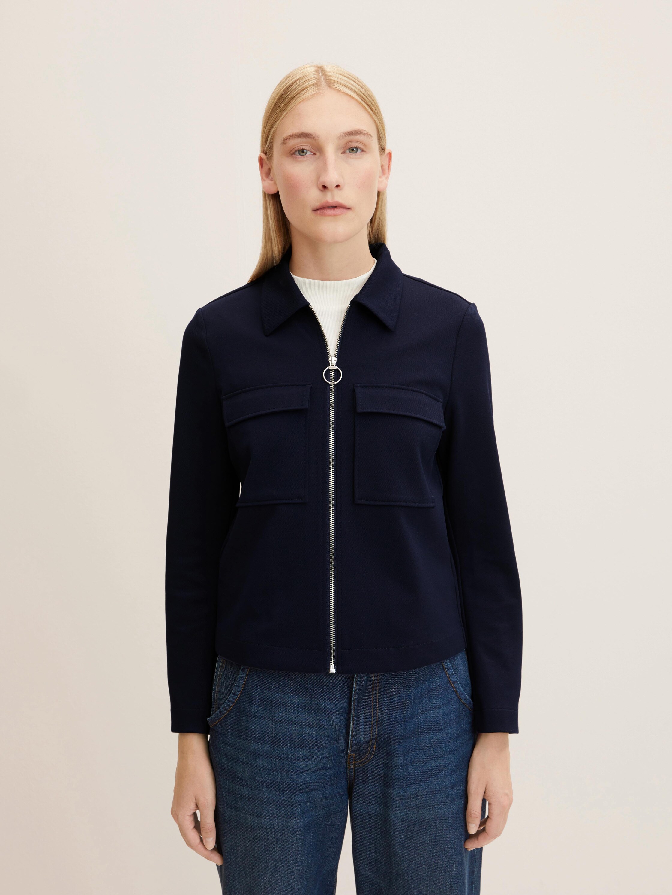 Regular Fit Gestructureerde jas - navy midnight blue