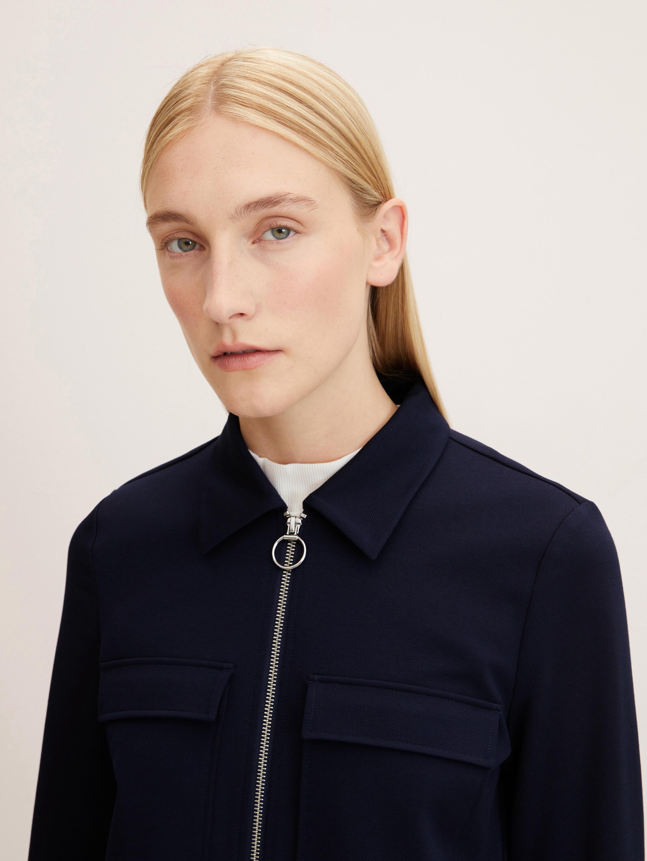 Regular Fit Gestructureerde jas - navy midnight blue