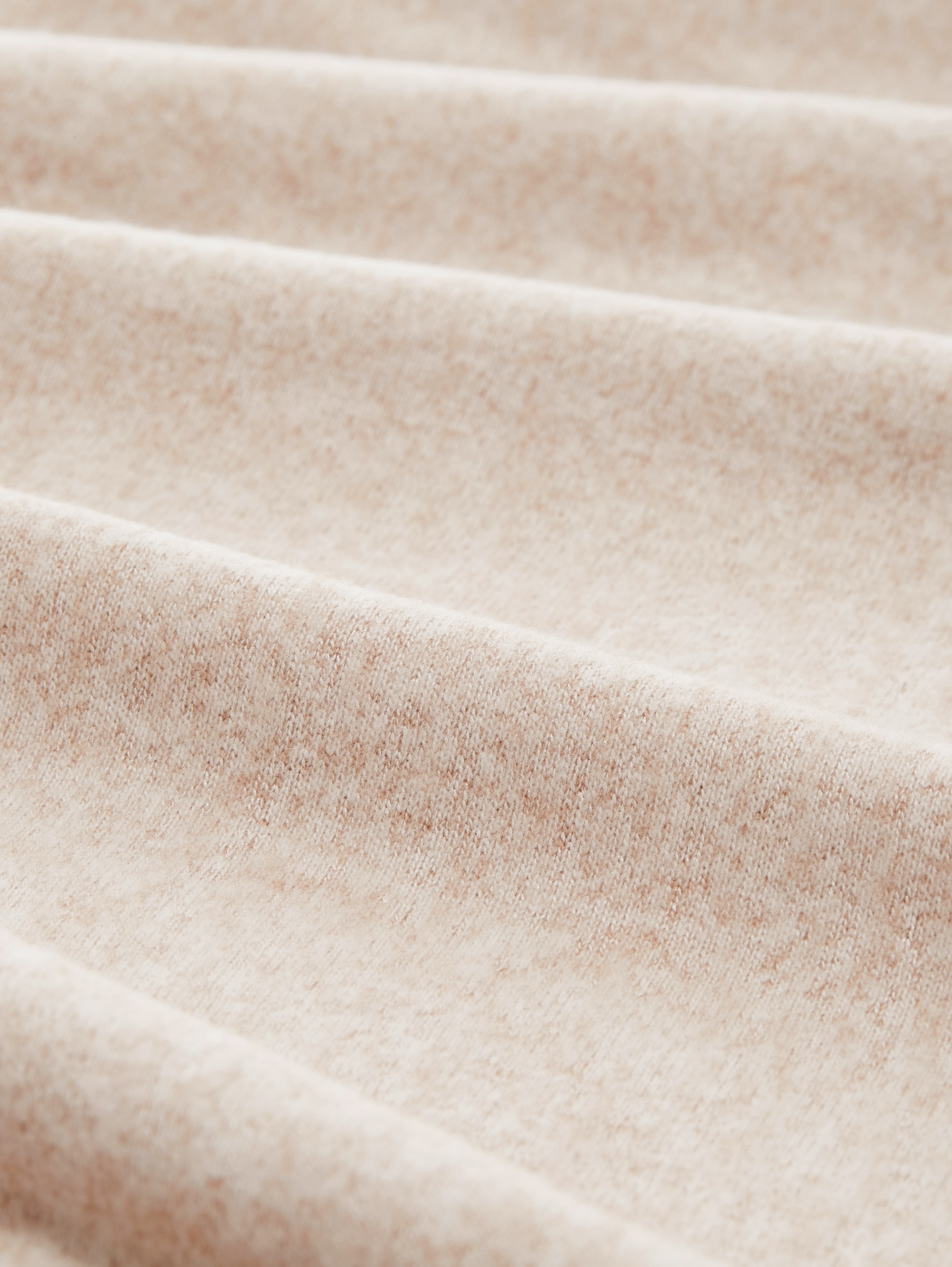 7/8-sleeved shirt with embroidery - messy beige melange - Material view